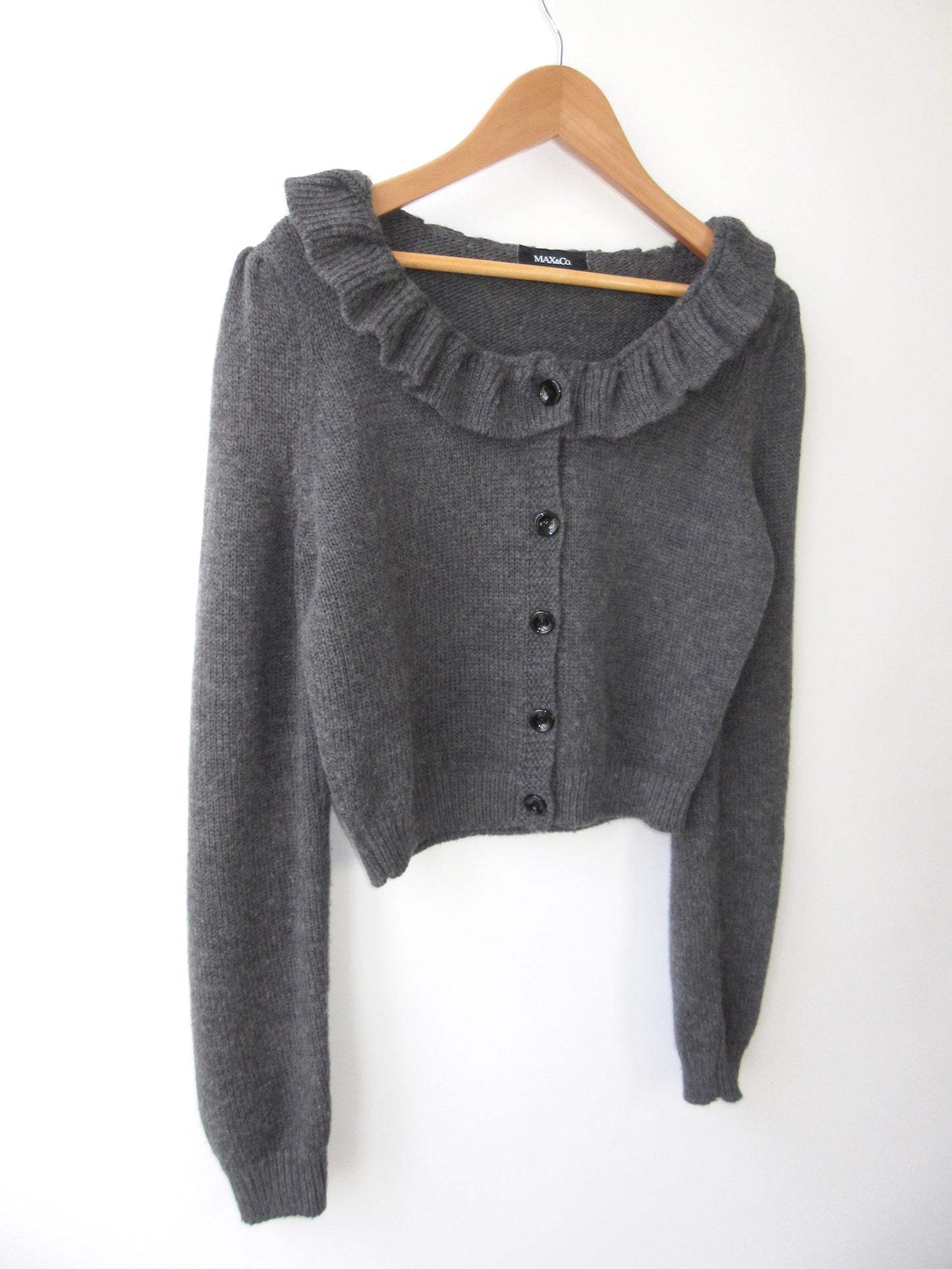 【used】MAX&Co. ruffle cardigan