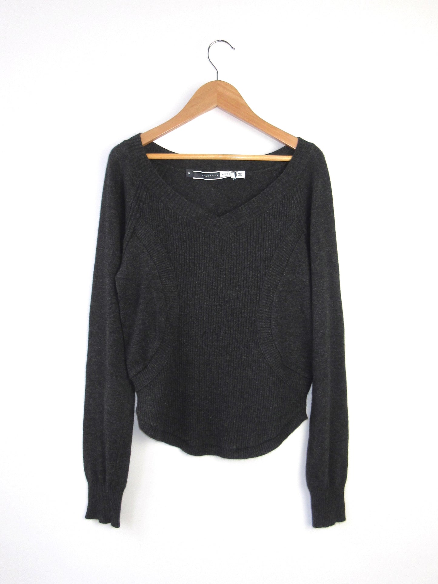 SPORTMAX crop design knit top