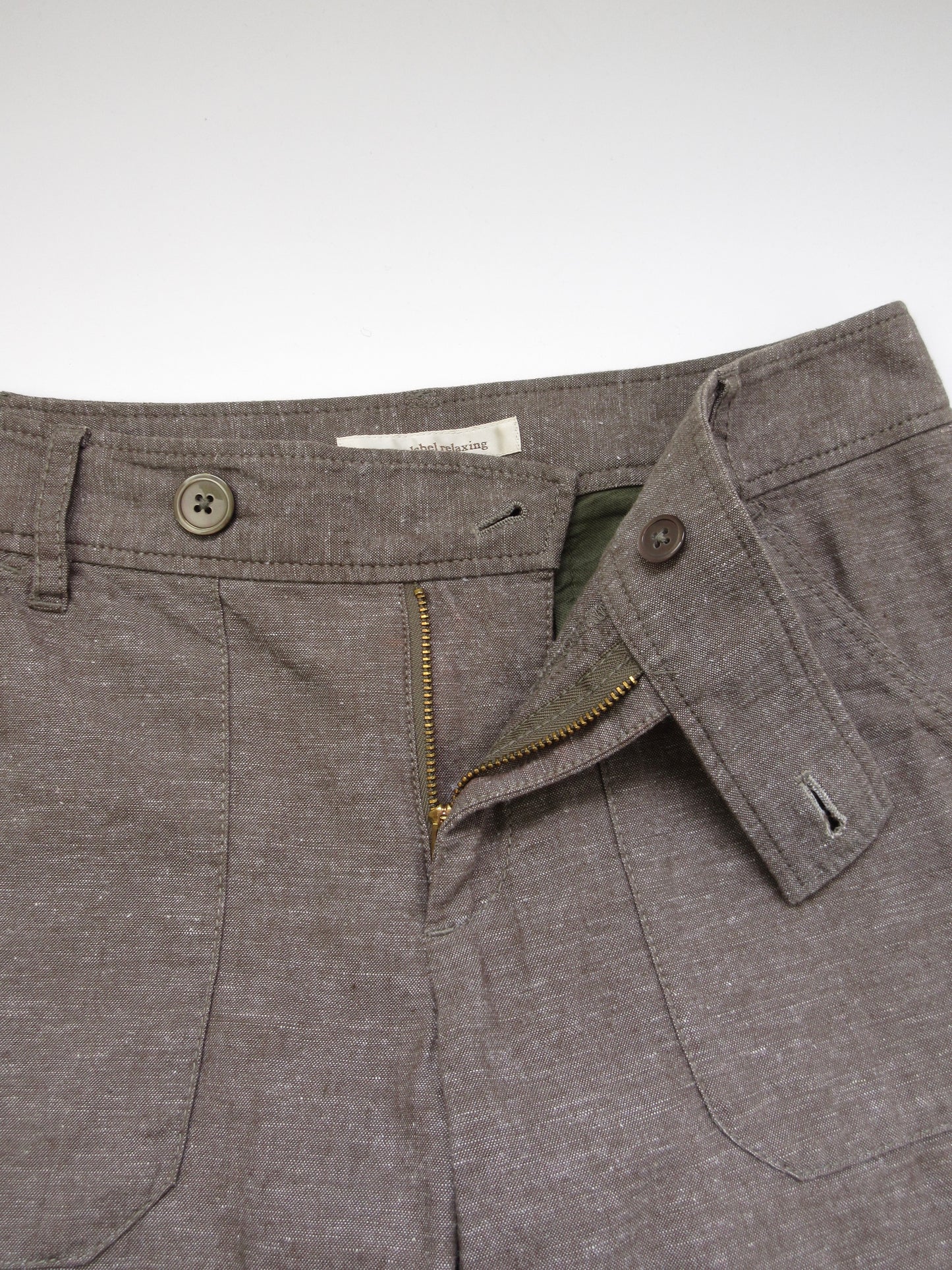linen straight pants