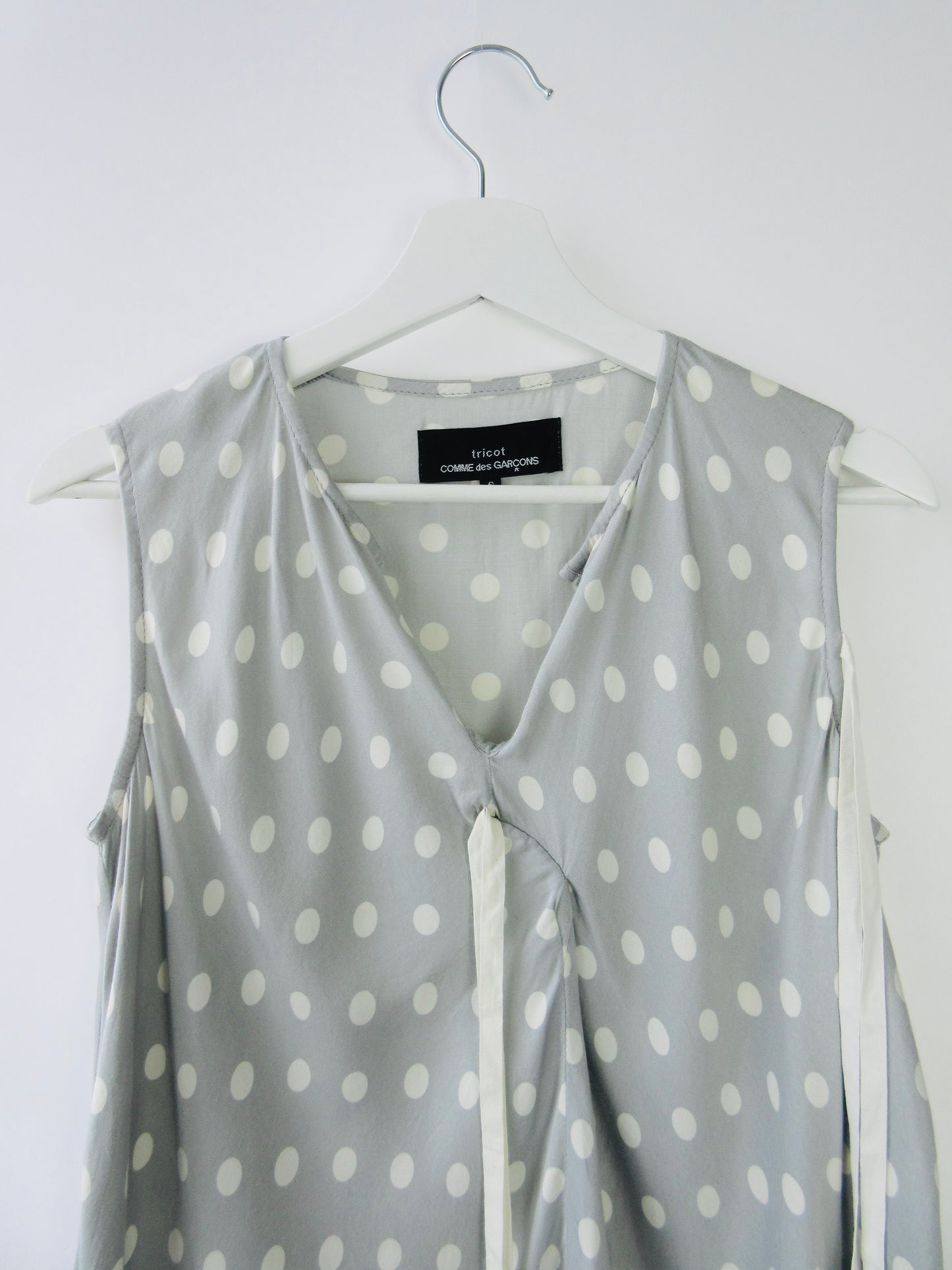 tricot comme des garcons ribbon top