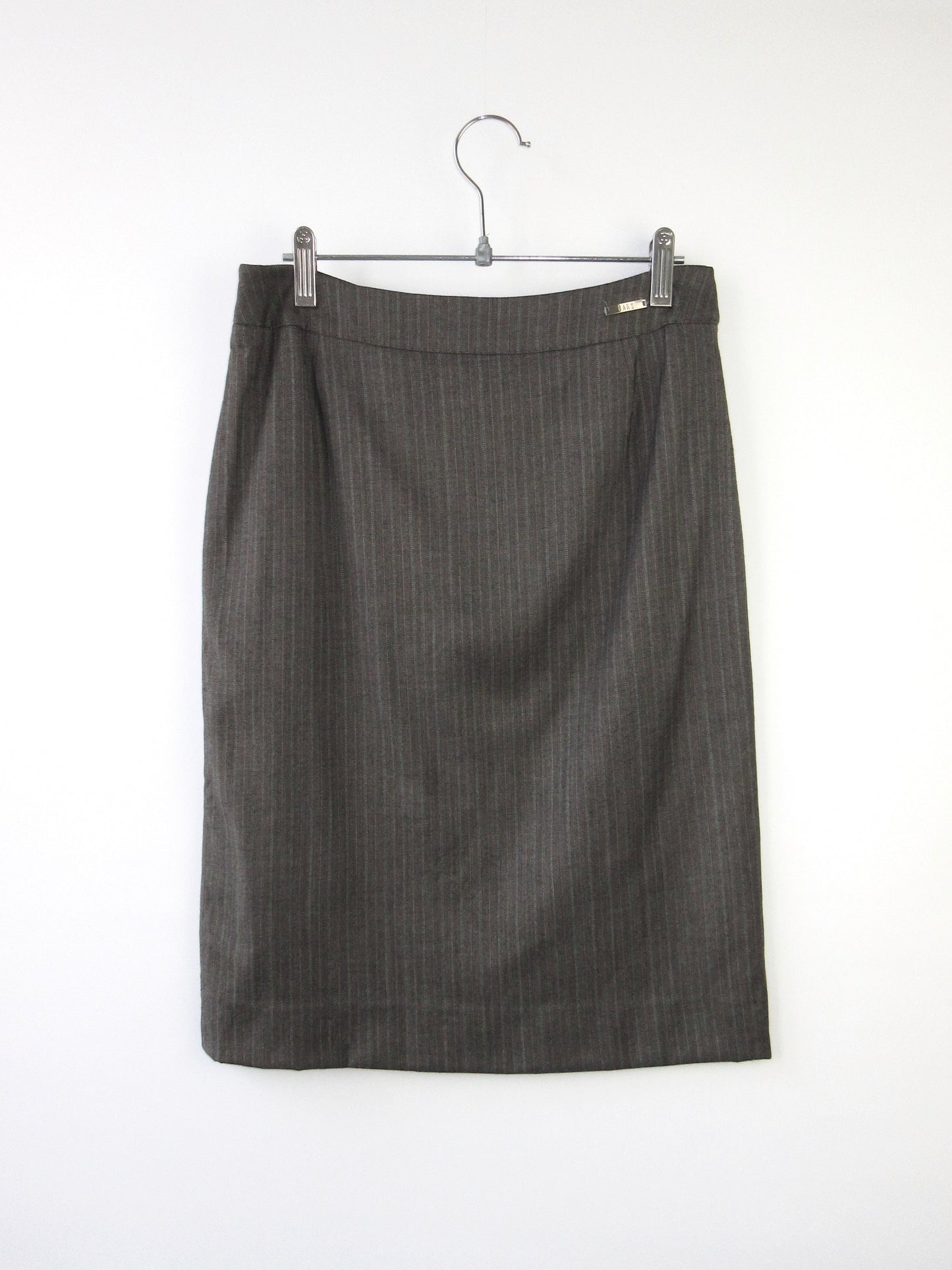 DAKS brown stripe skirt