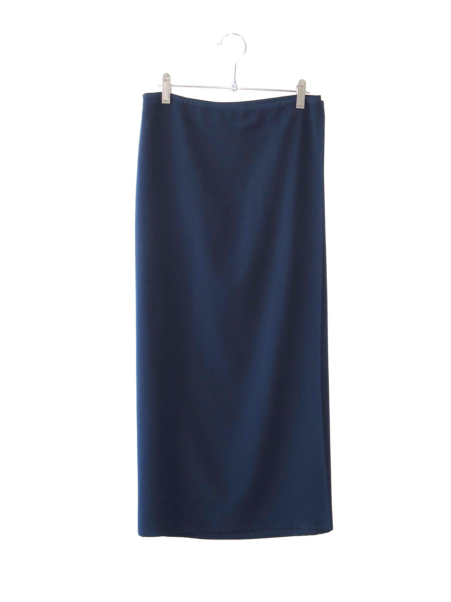 agnes b. navy wrap skirt