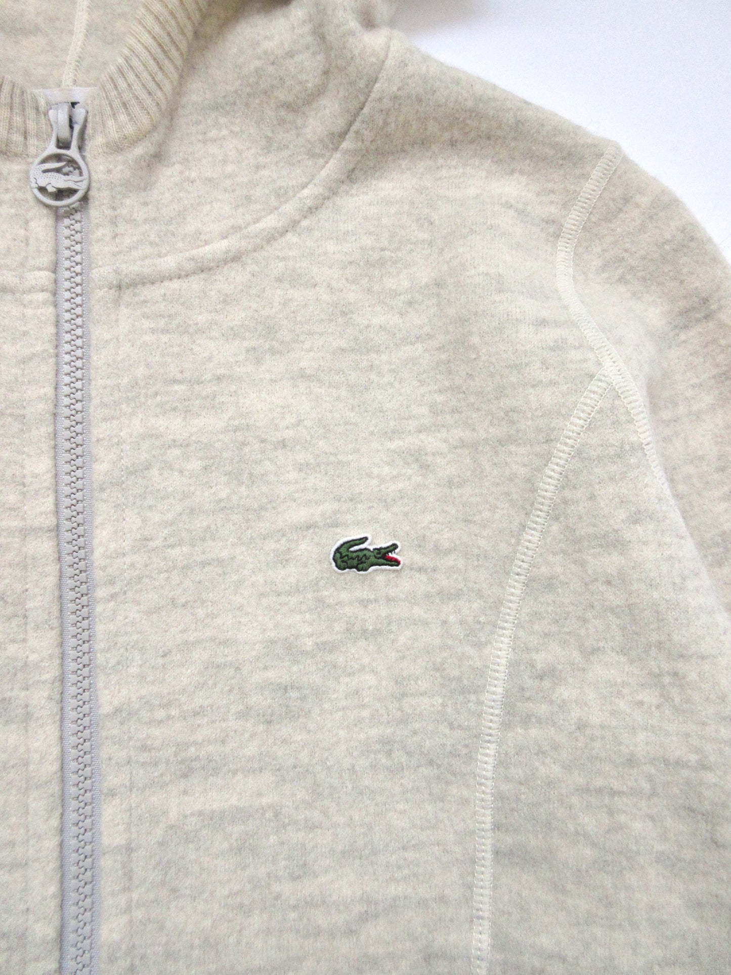 LACOSTE wool zip-up hoodie