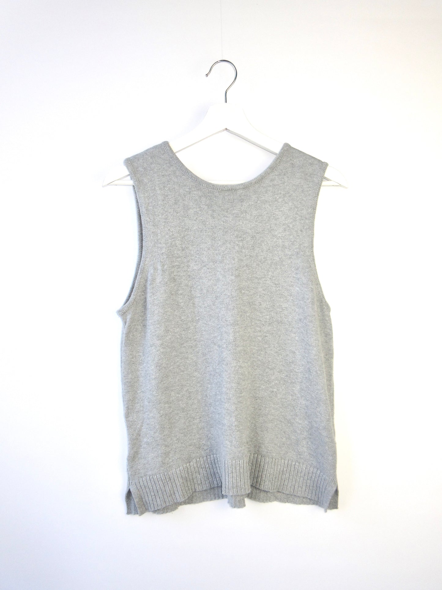 【used】gray cotton vest