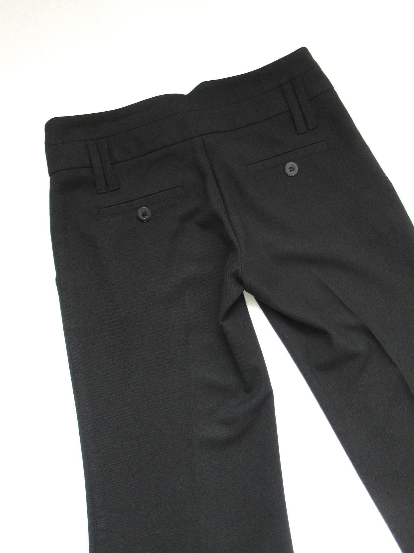 waist design black slacks