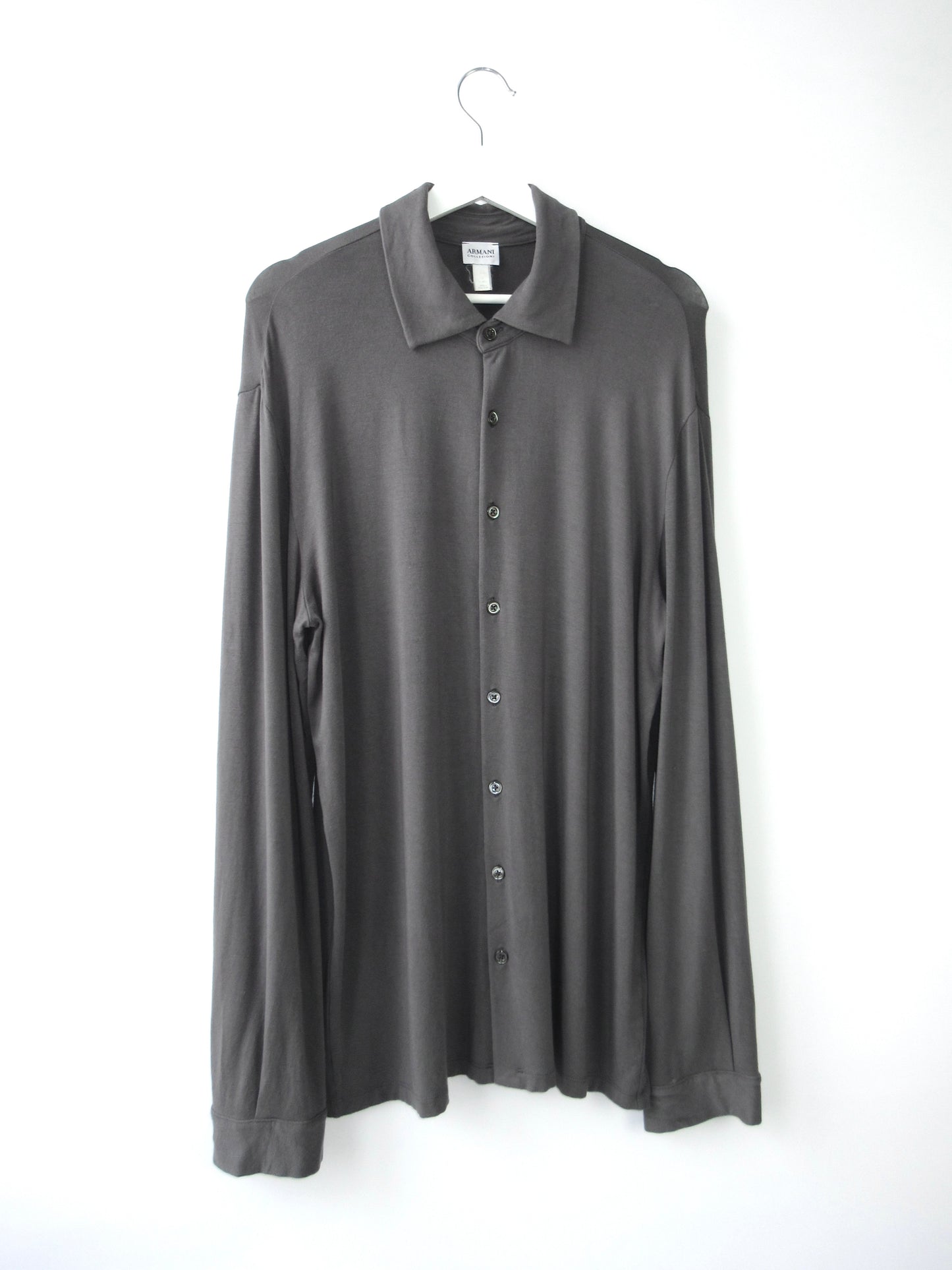 【used】ARMANI big silhouette gray shirt