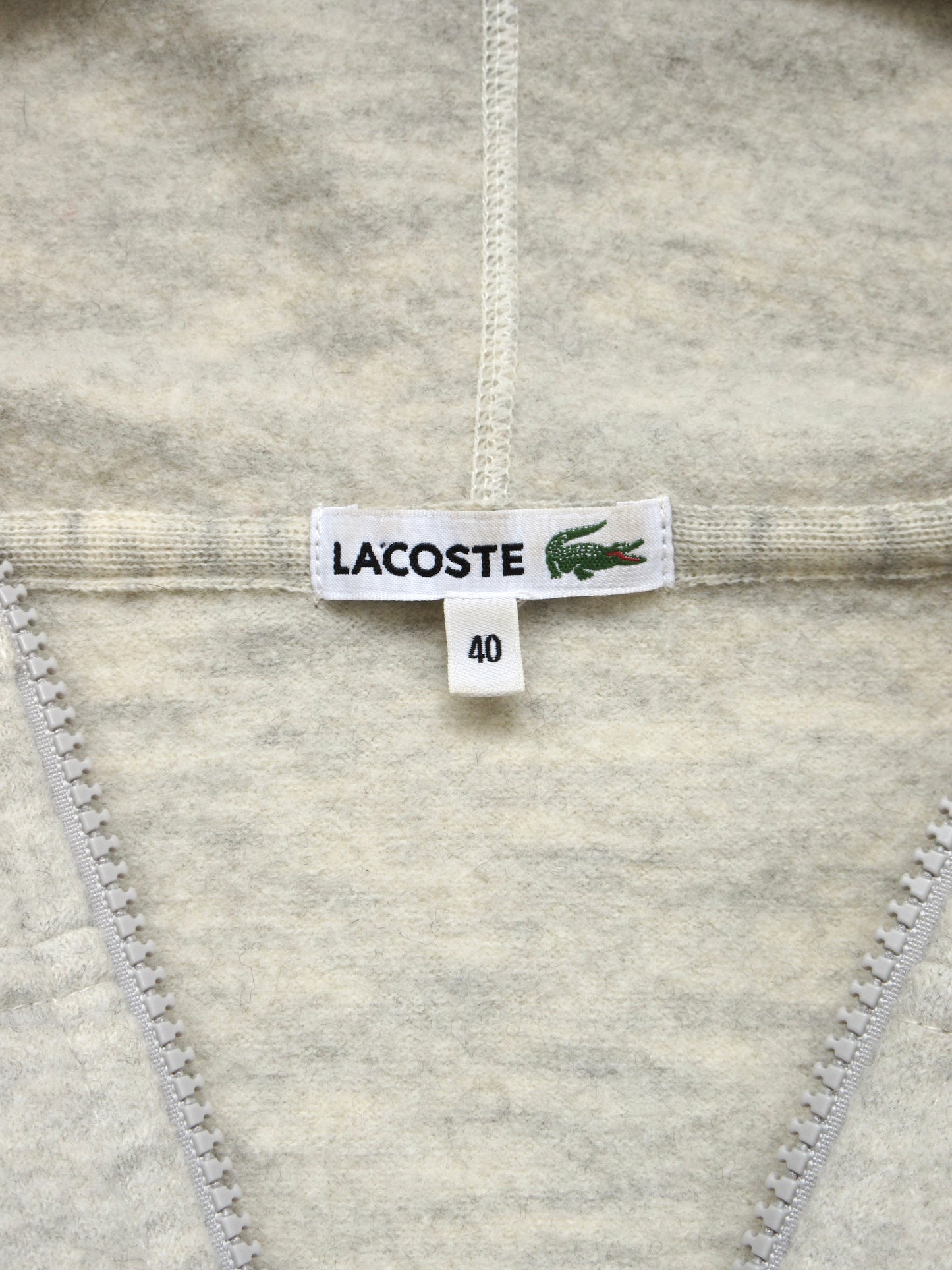 LACOSTE wool zip-up hoodie