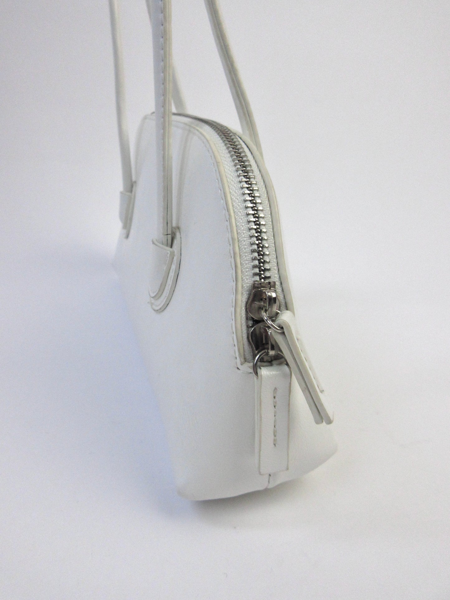 white mini hand bag