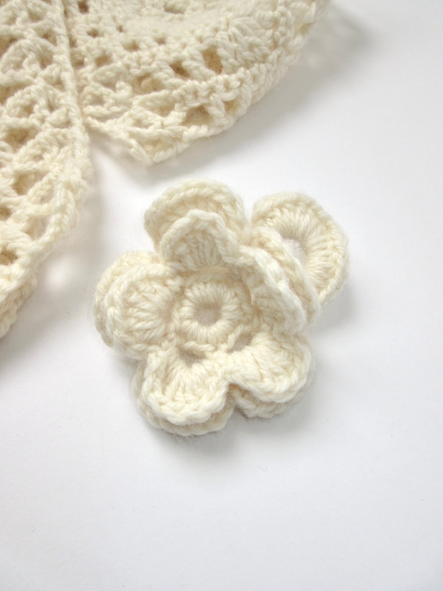 handmade crochet knitted scarf