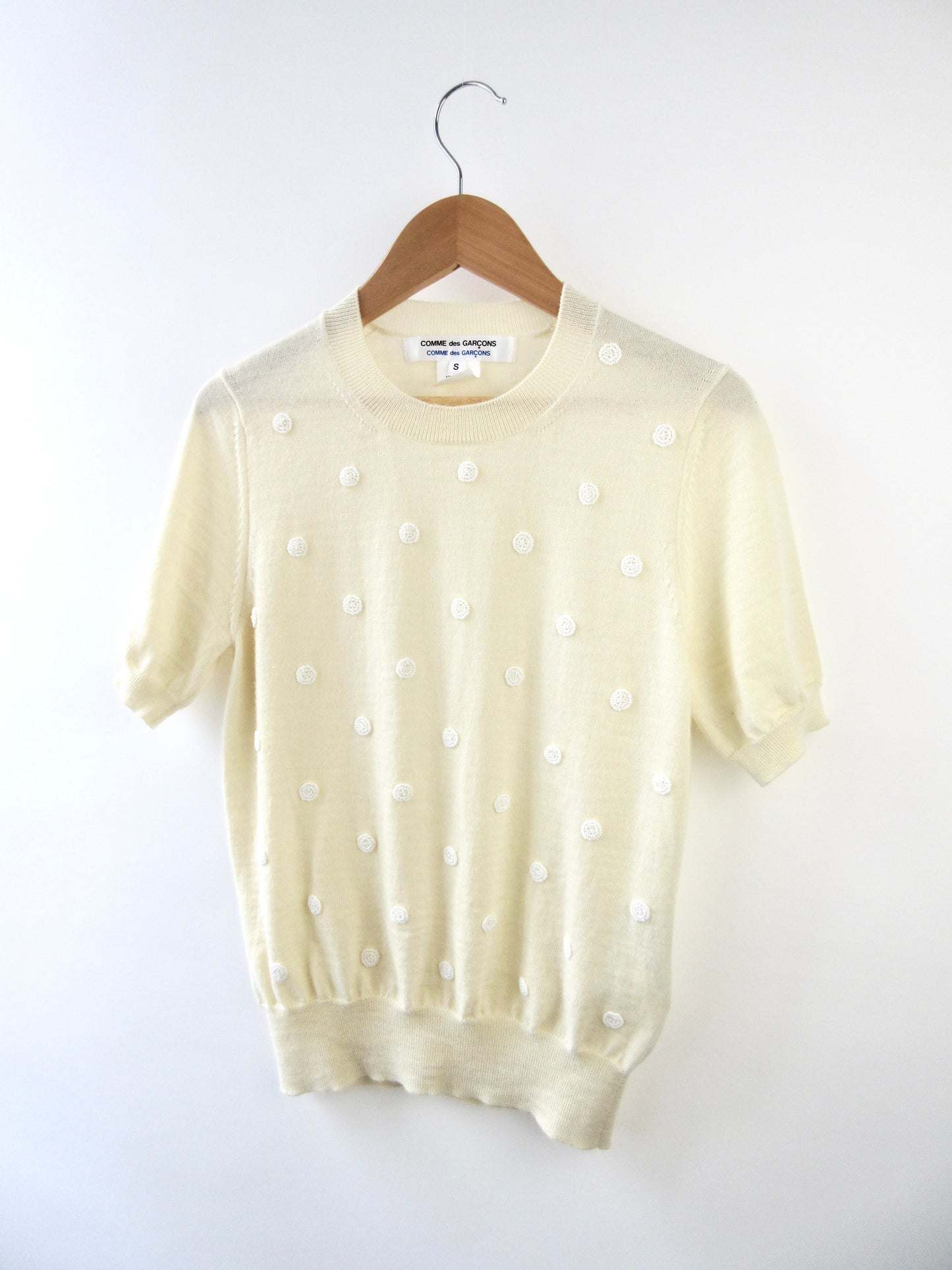 comme des garcons knit top