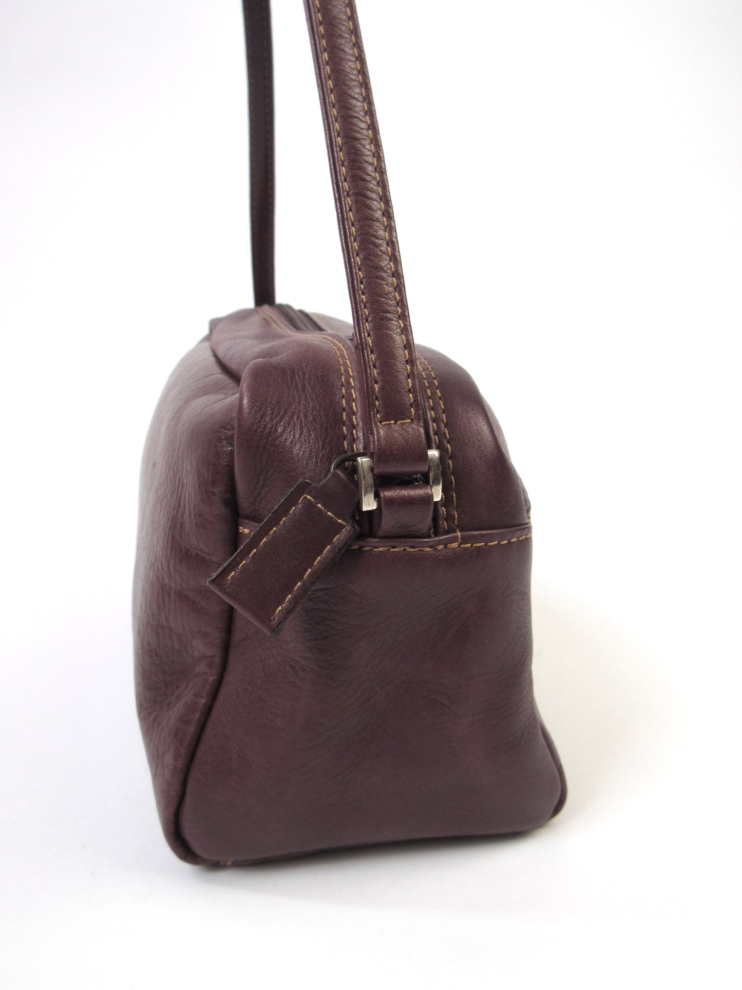 brown square shoulder bag