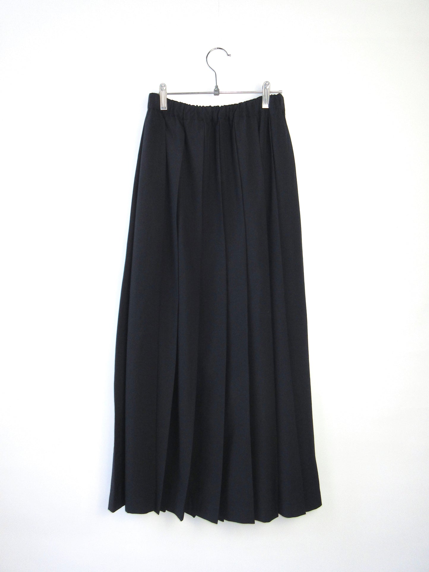 robe de chambre COMME des GARCONS navy pleats long skirt