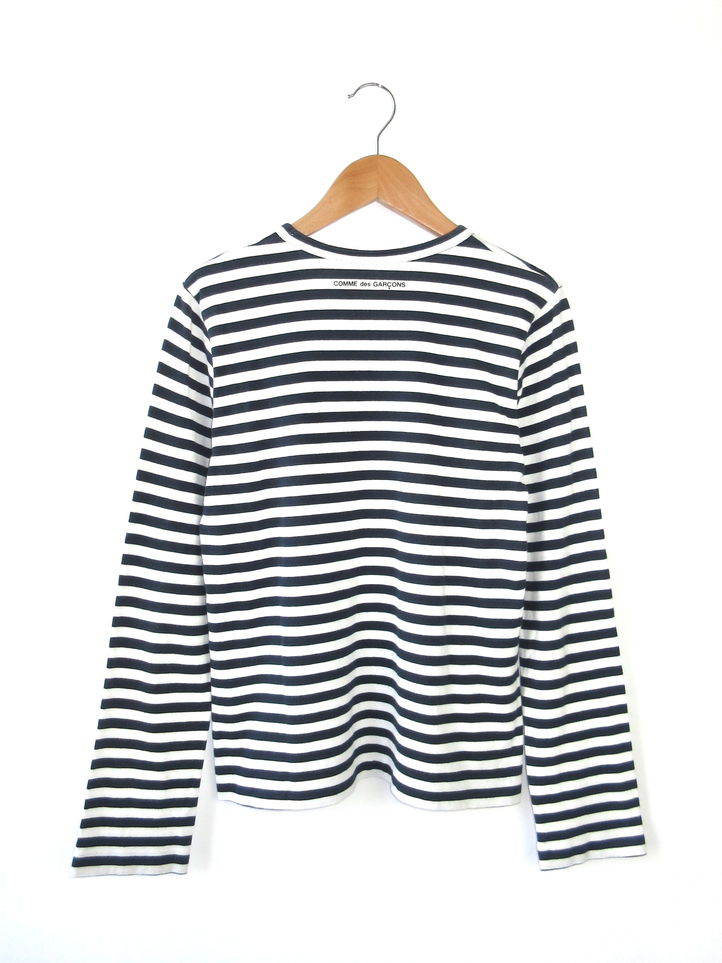 COMME des GARÇONS navy stripe ribbon top