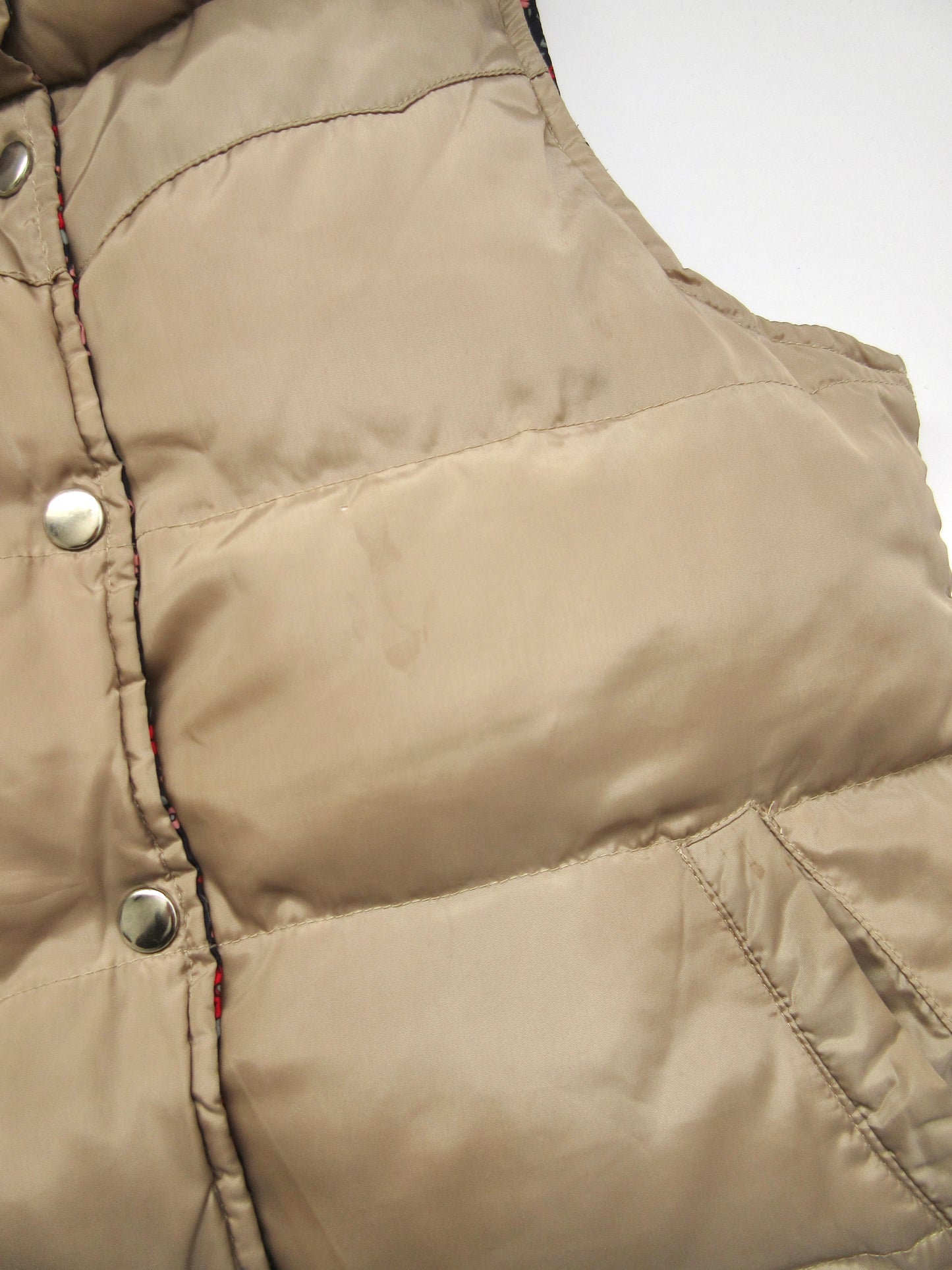 【used】reversible down vest