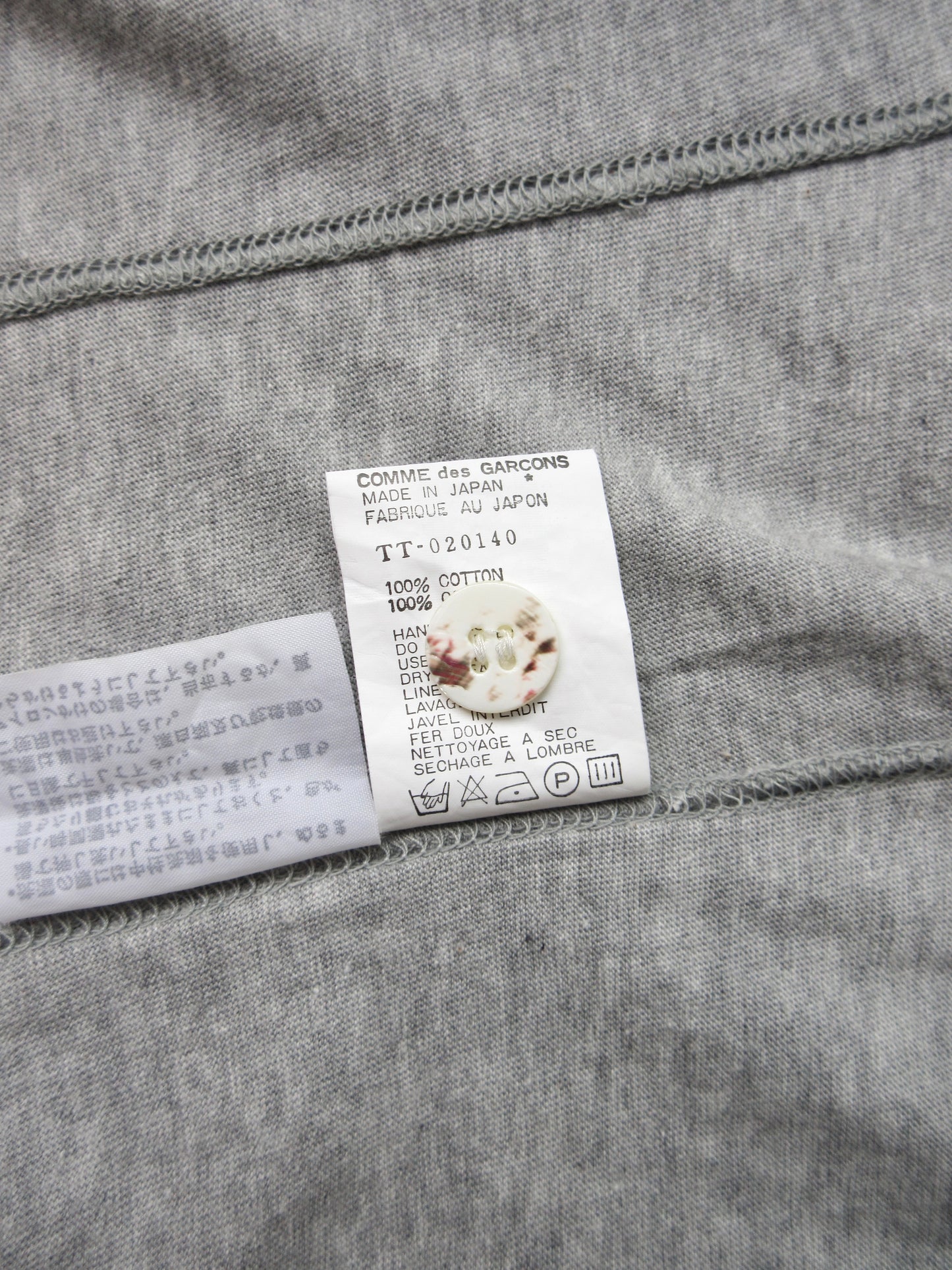 tricot comme des garcons dolman design top