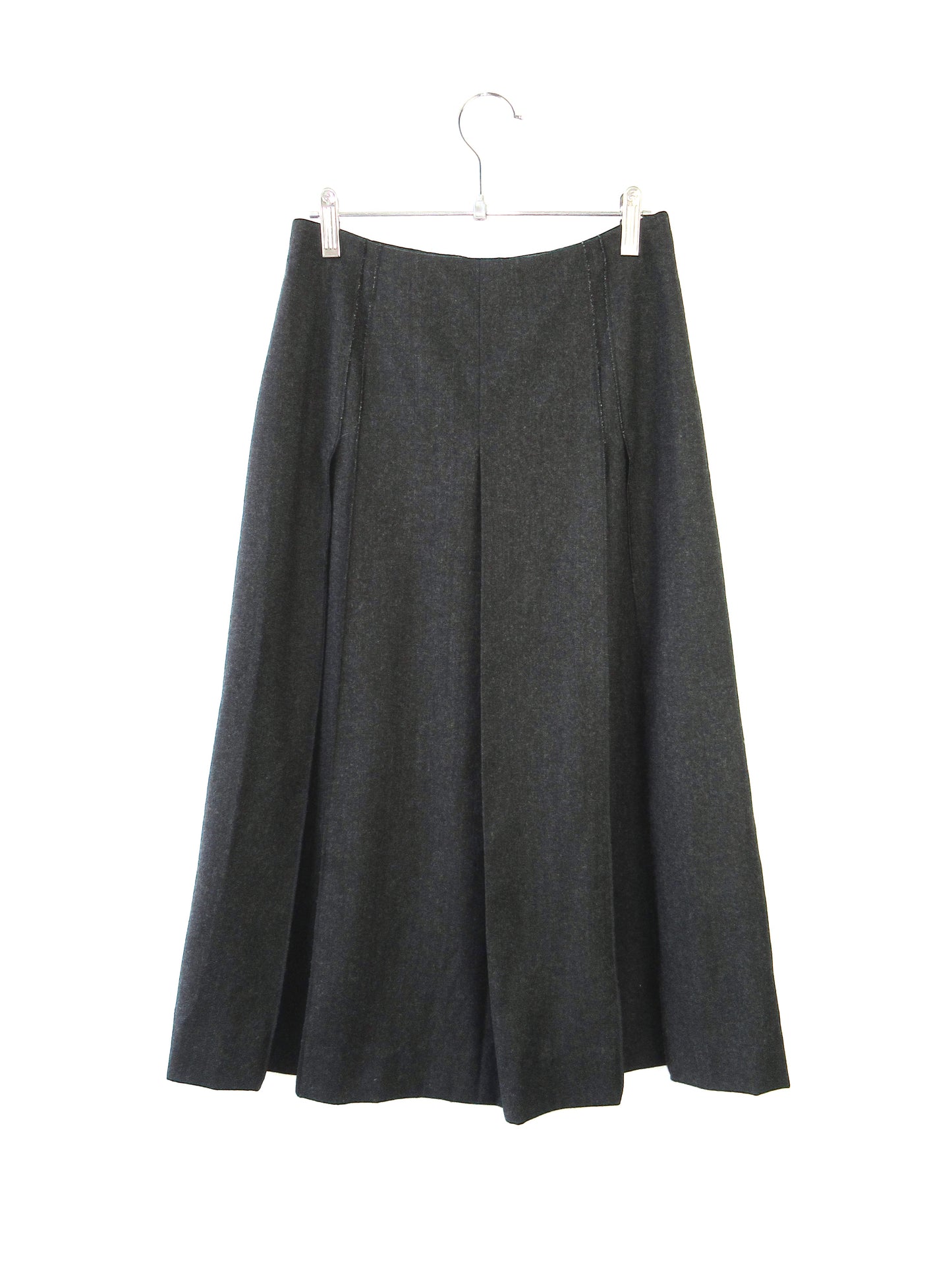 wool pleated skirt