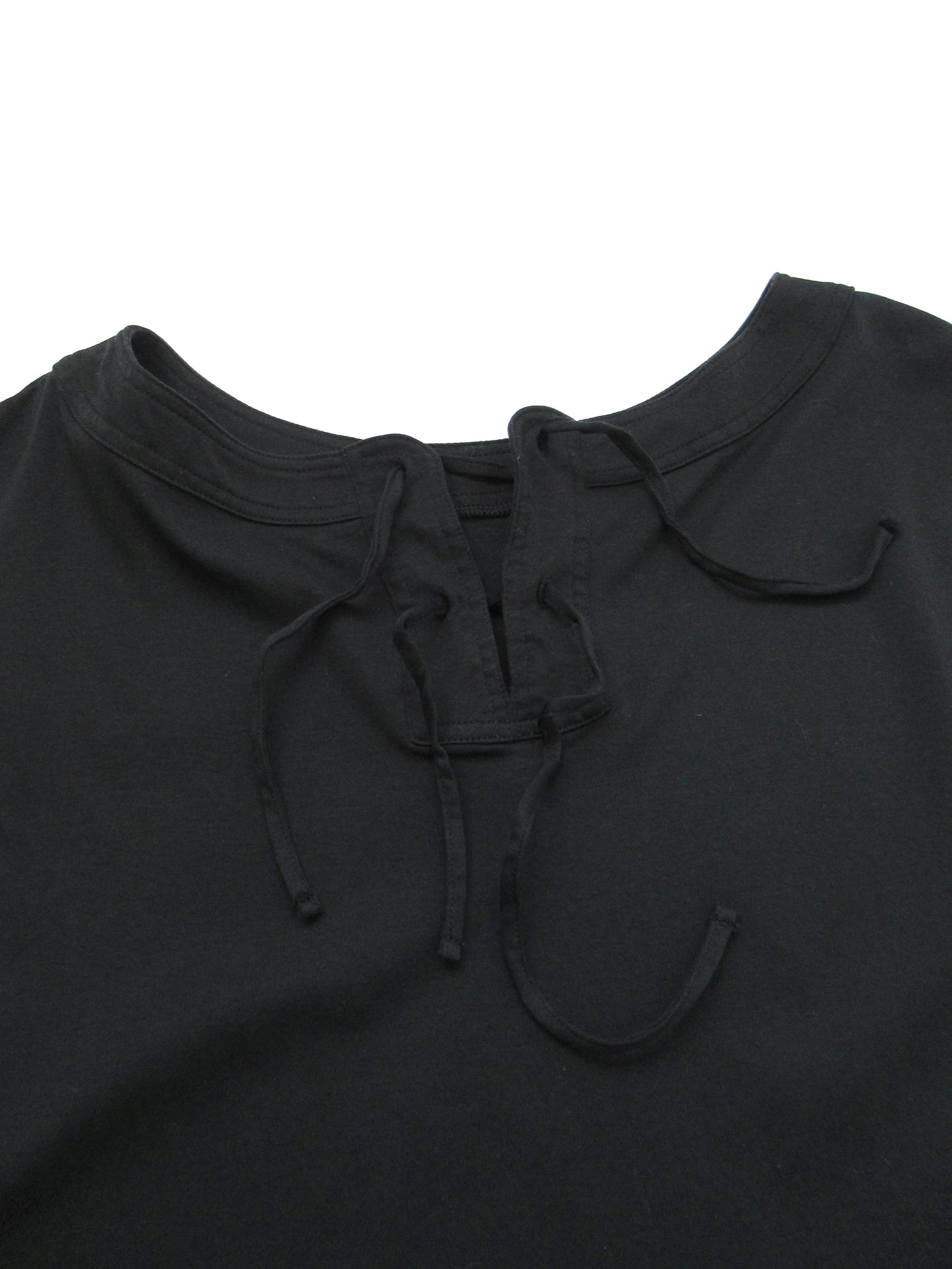 boat neck back ribbon top