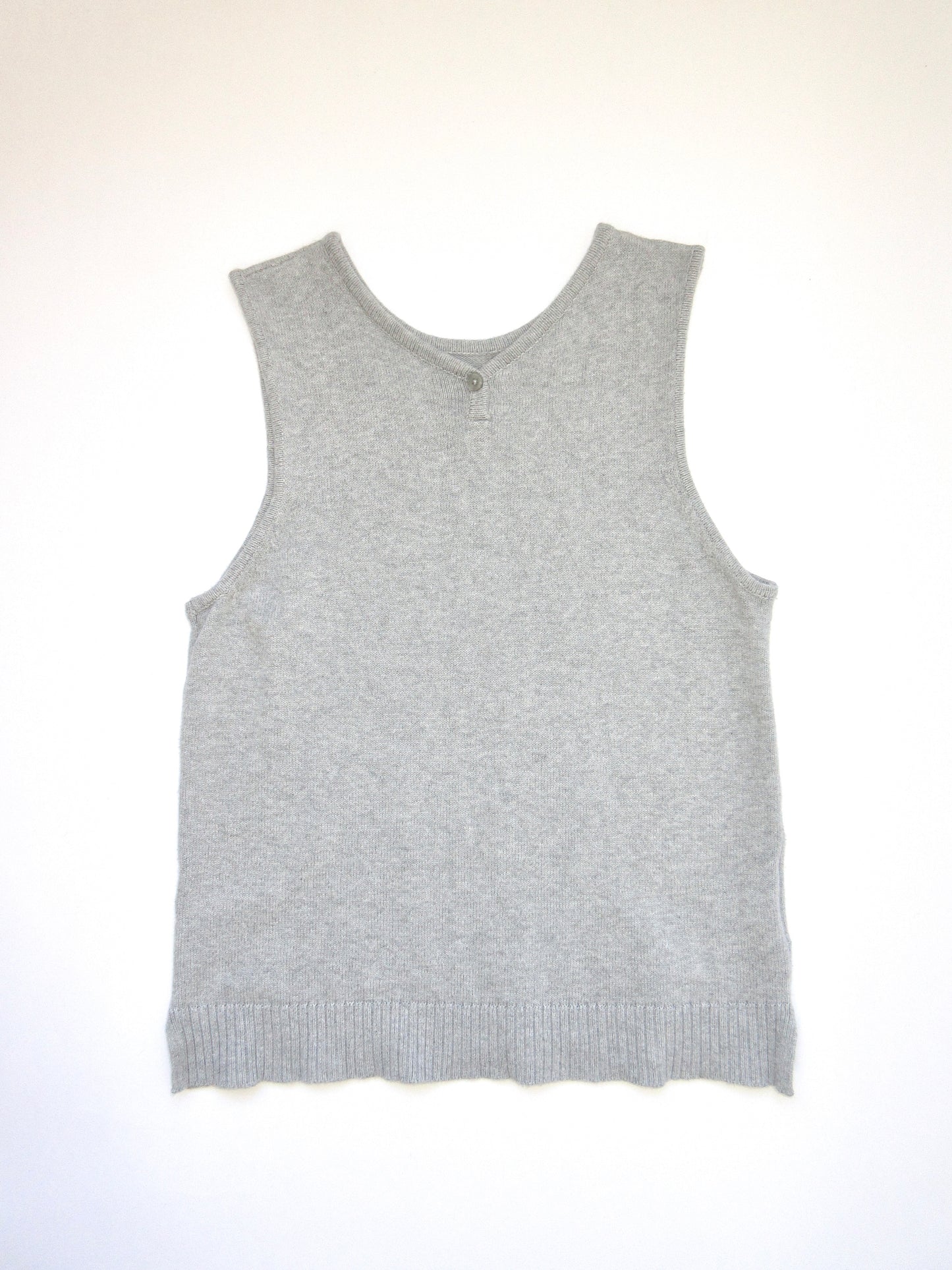 【used】gray cotton vest