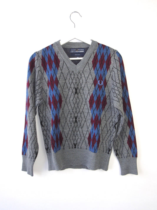 FRED PERRY×COMME des GARCONS SHIRT argyle sweater