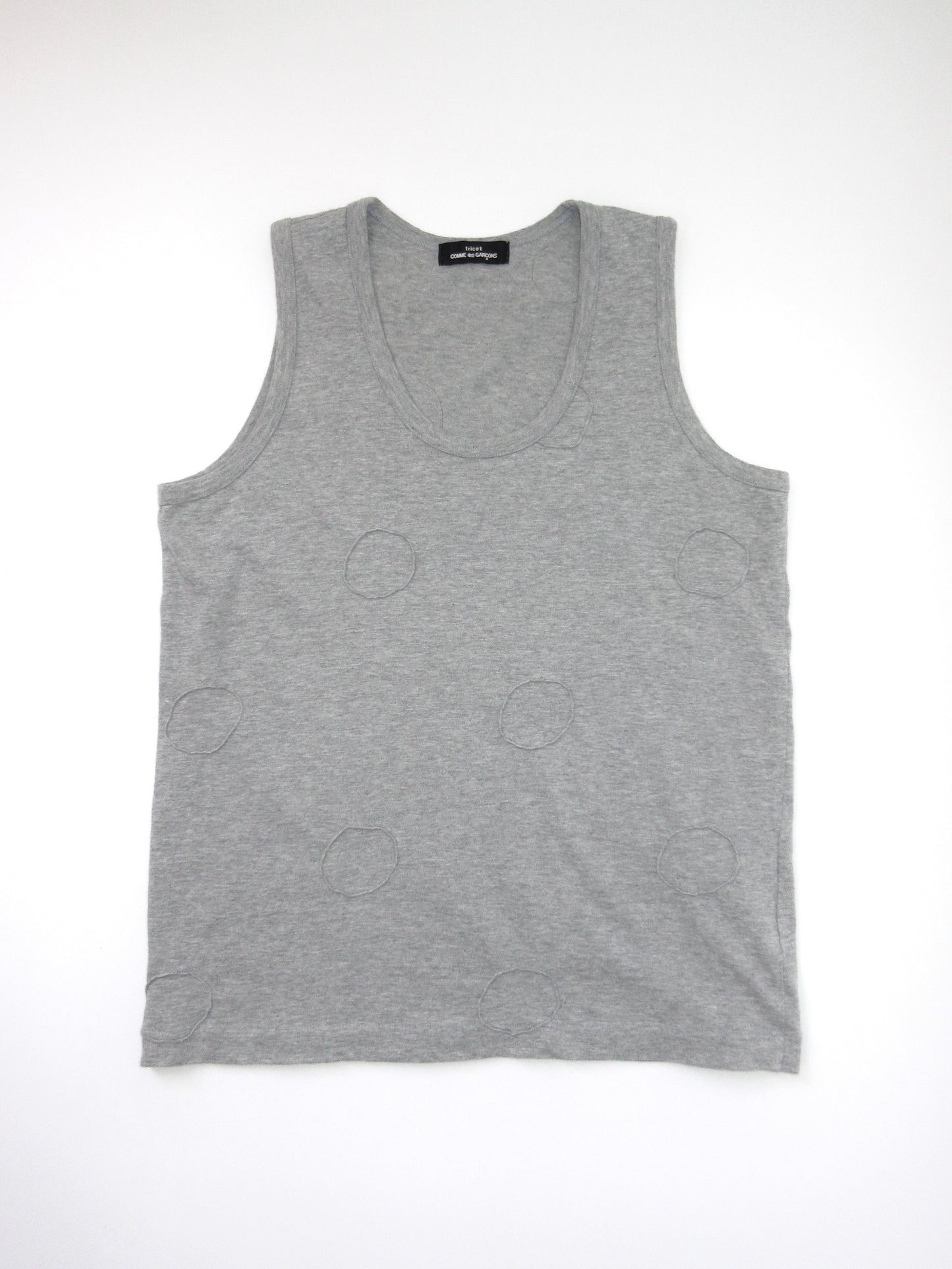 tricot COMME des GARÇONS polka dots sleeveless top