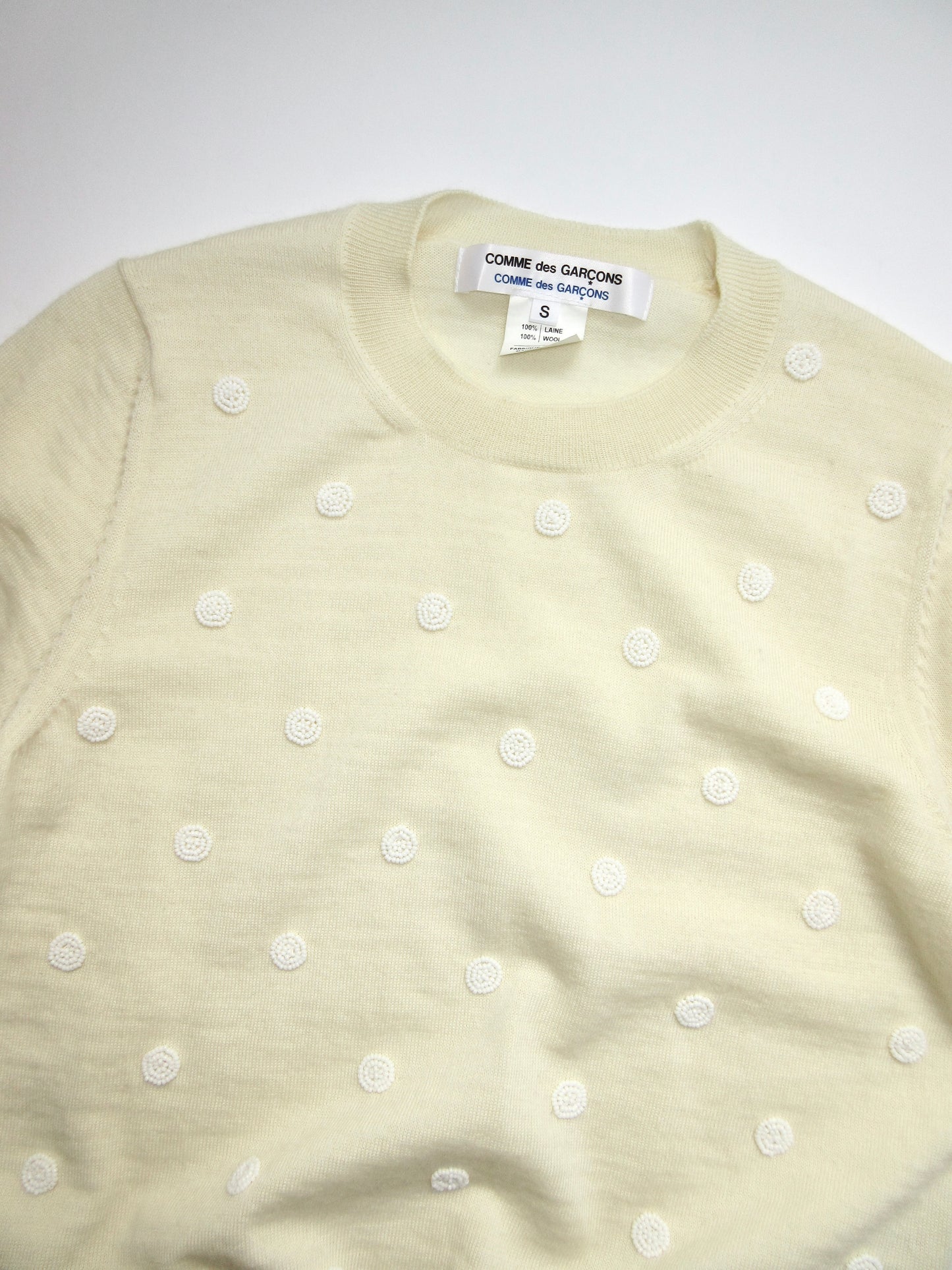 comme des garcons knit top