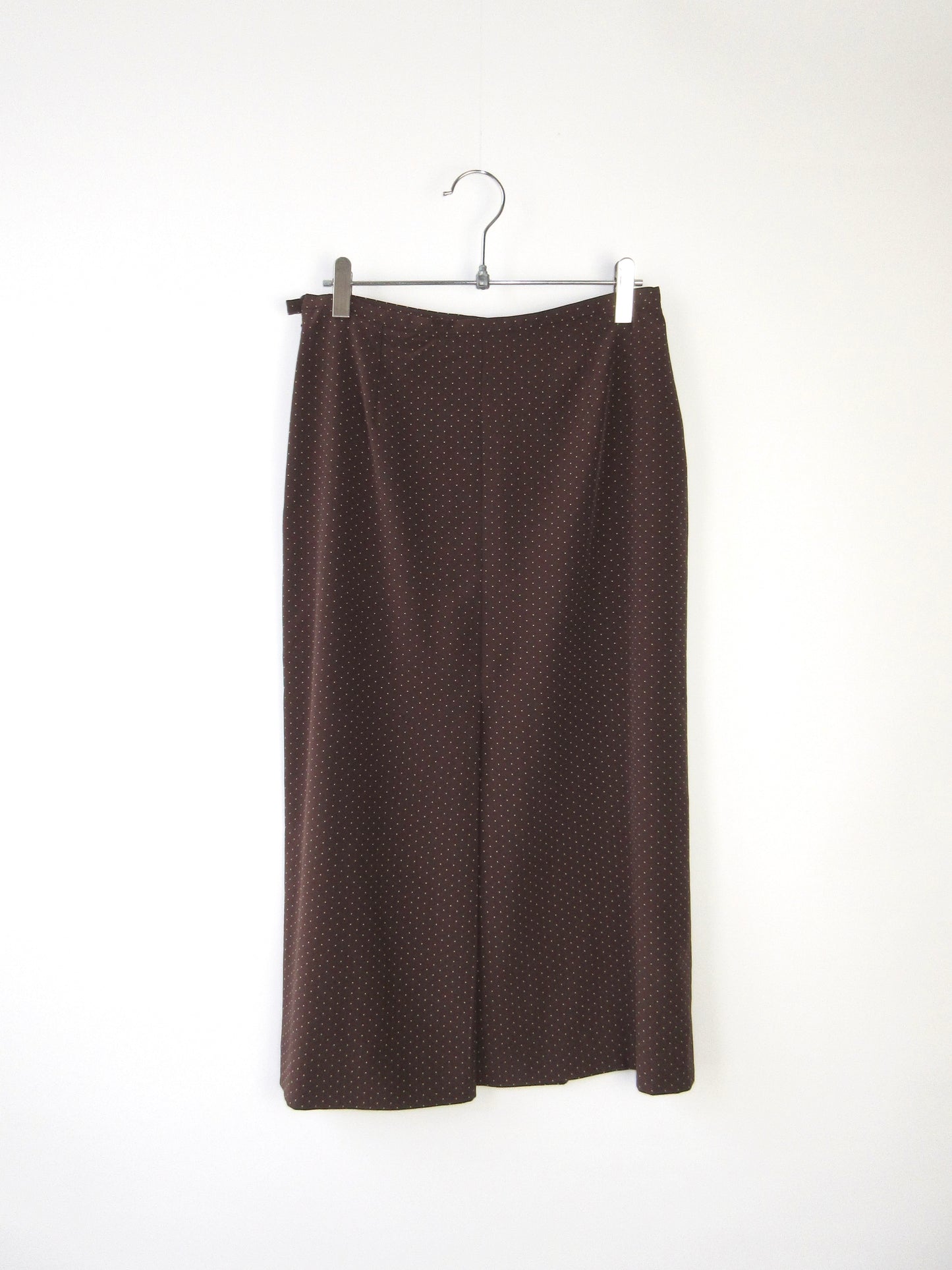 agnes b. polka dots brown skirt