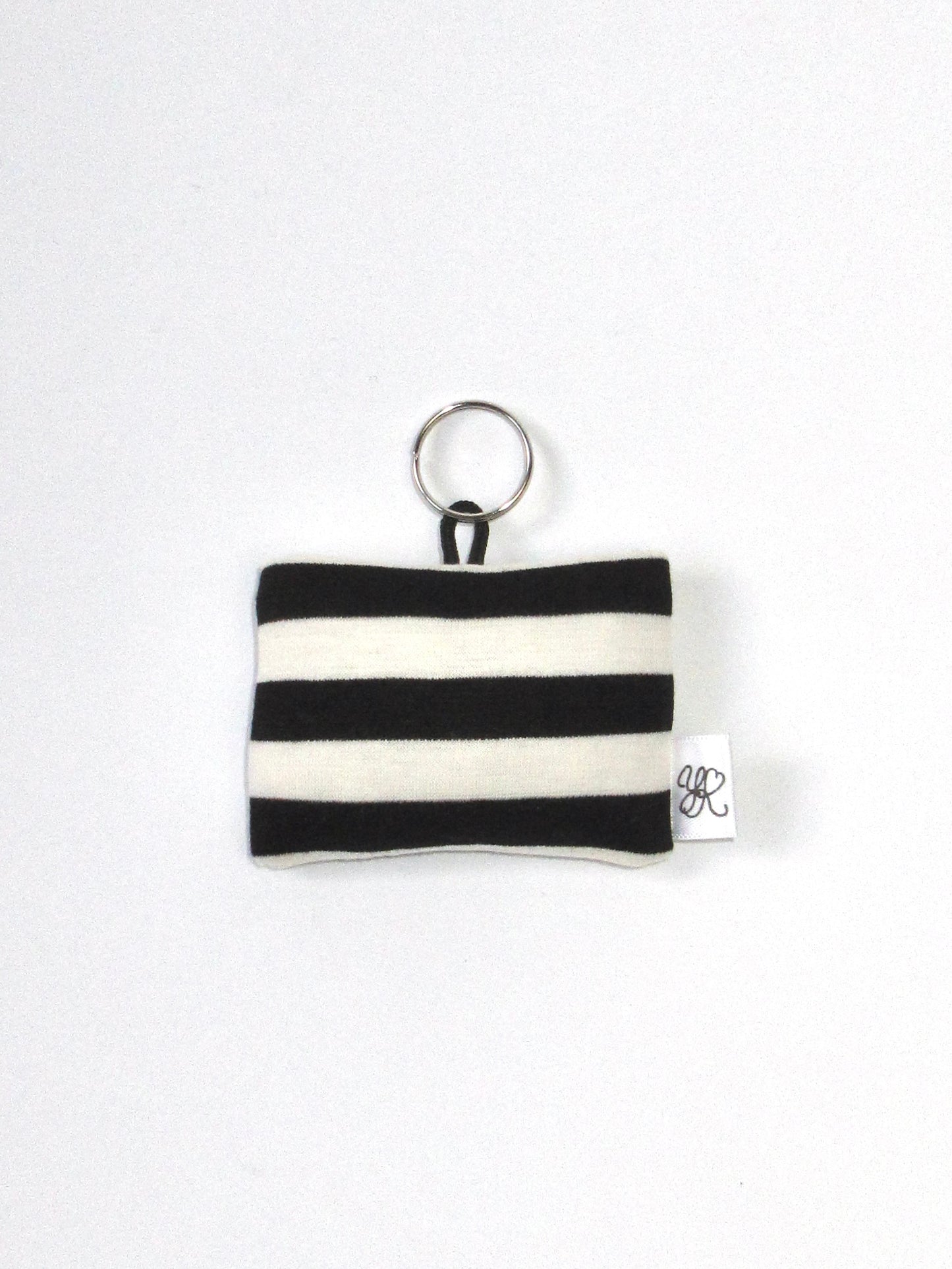 square stripe keyring