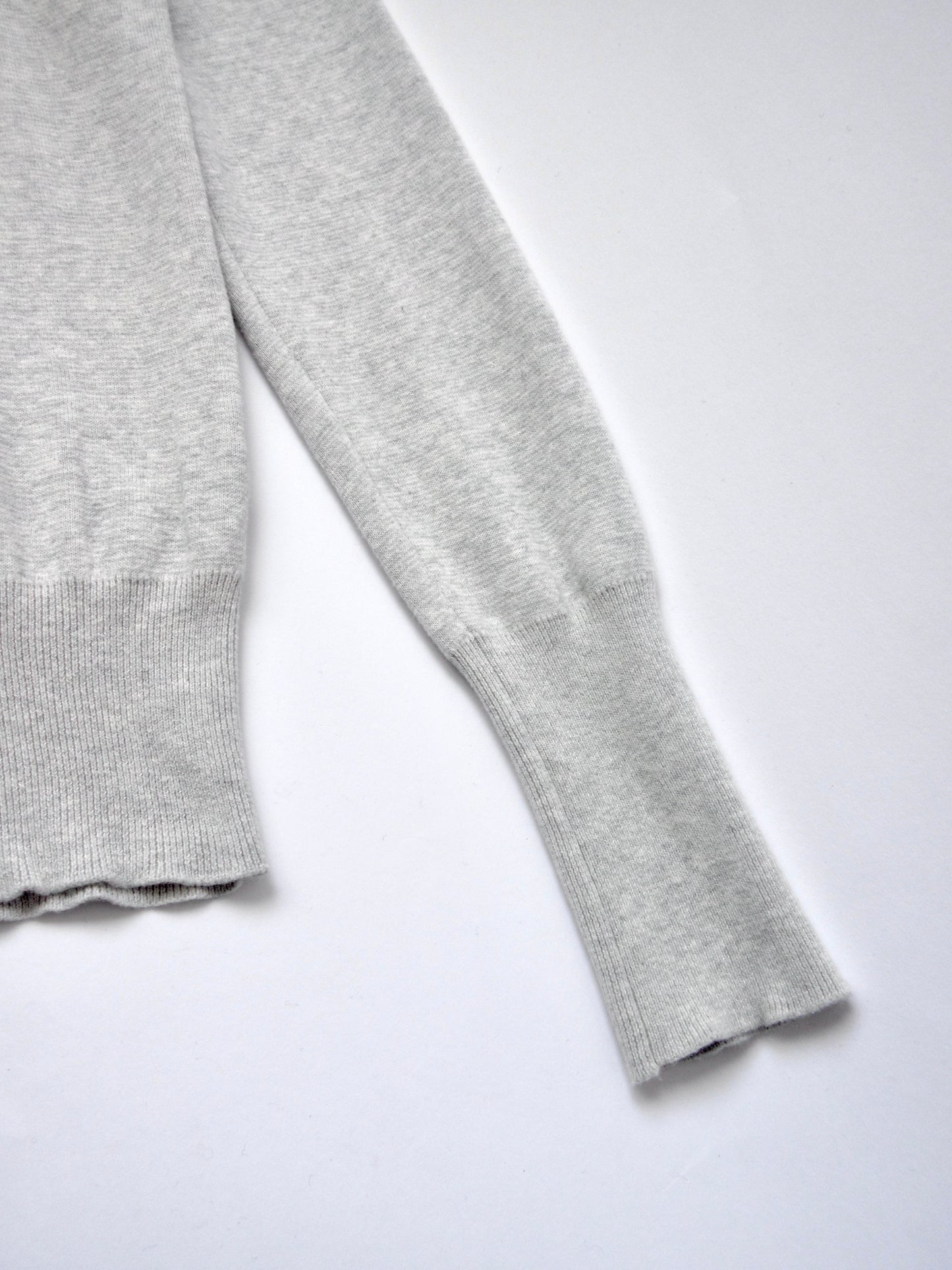 light gray high neck knit