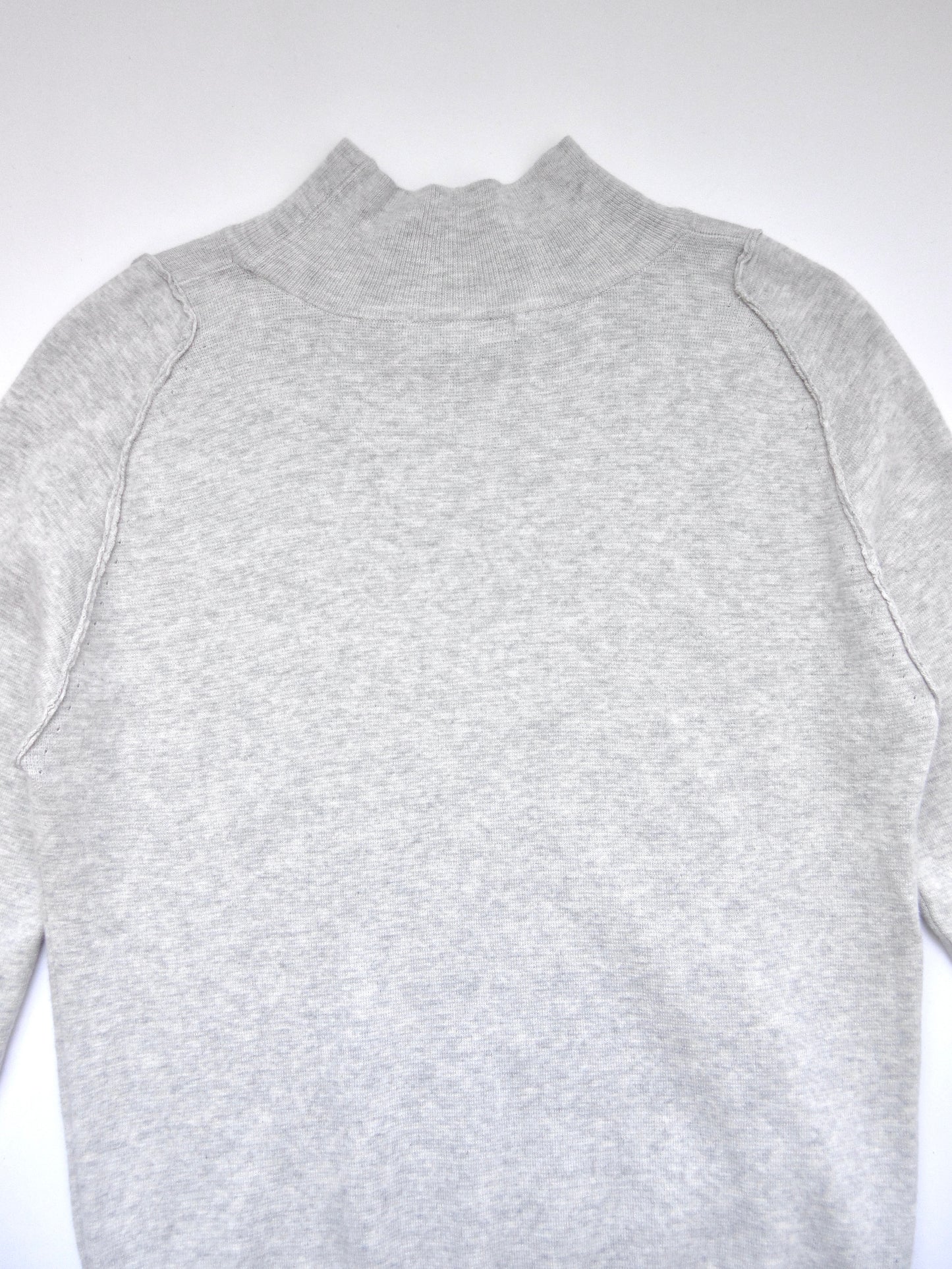 light gray high neck knit