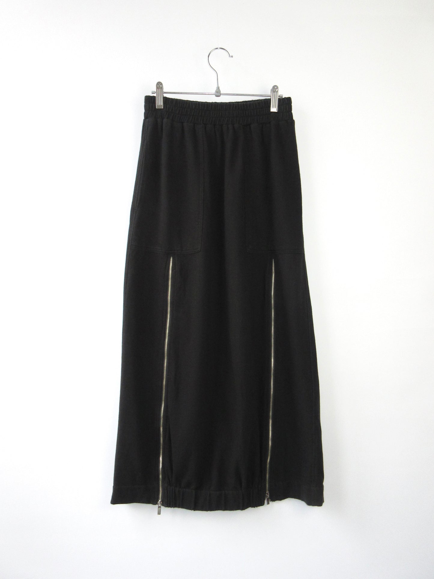 【used】zipper long skirt