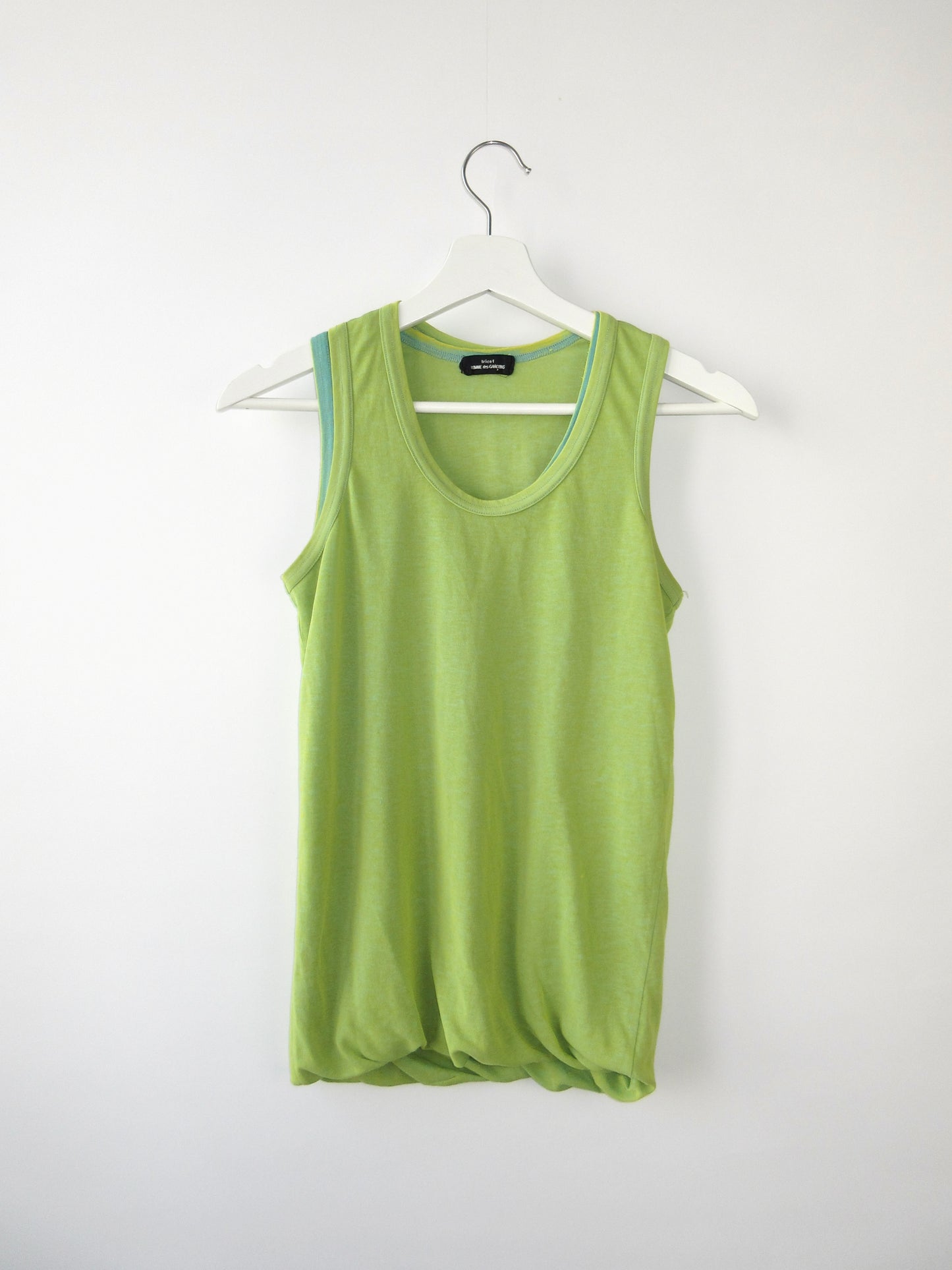 tricot comme des garcons layered tank top