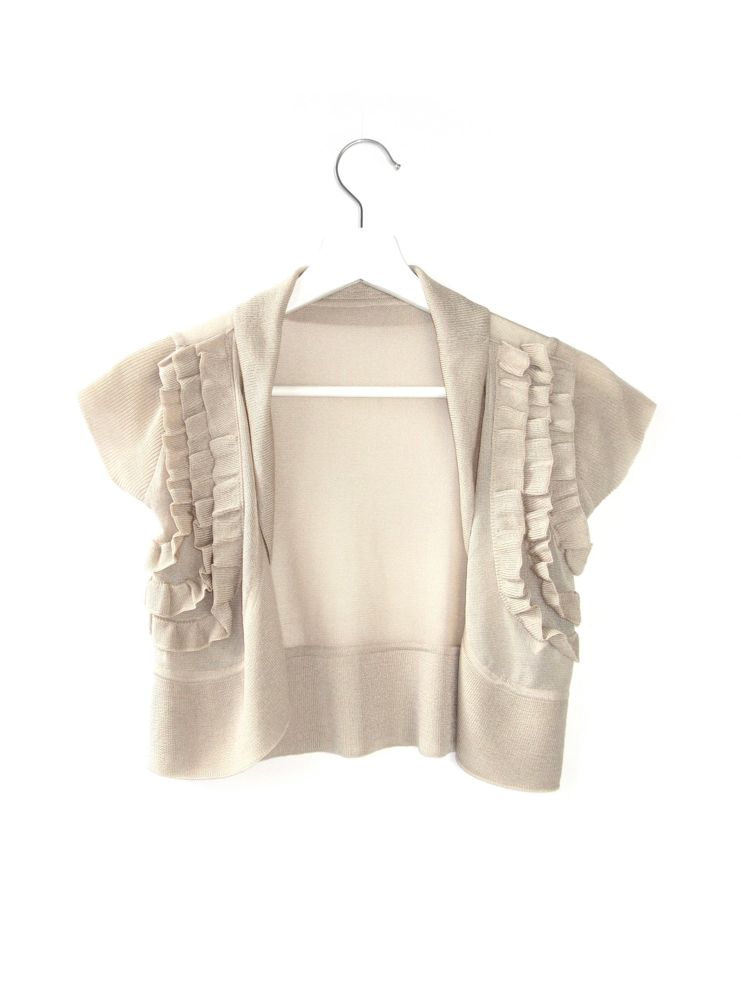 frill design bolero cardigan