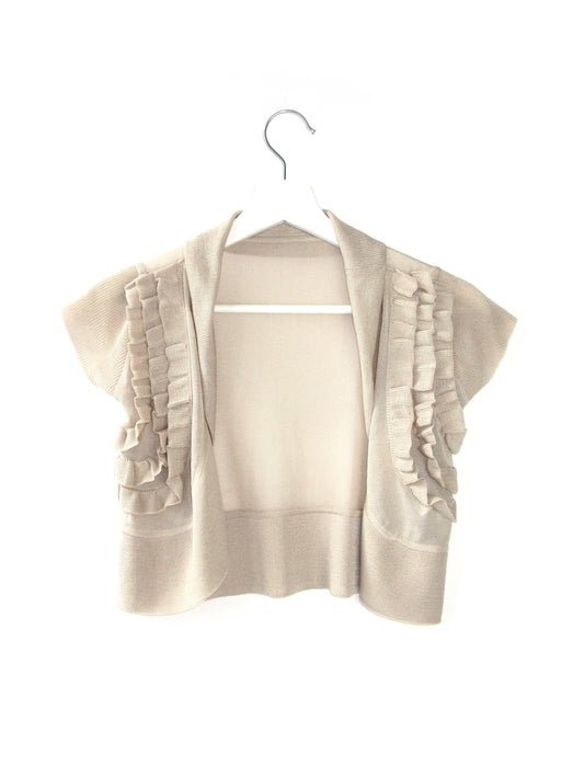 frill design bolero cardigan