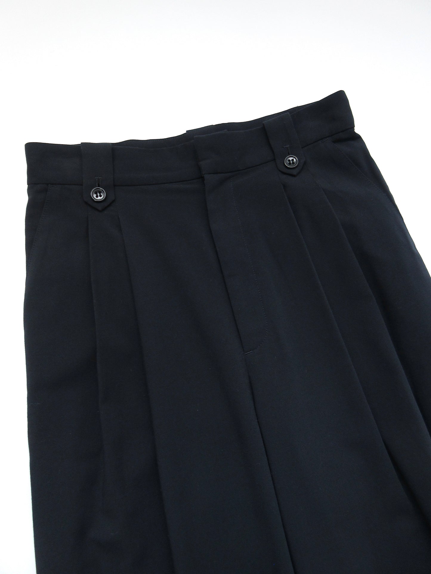 dark navy two tuck wide pants