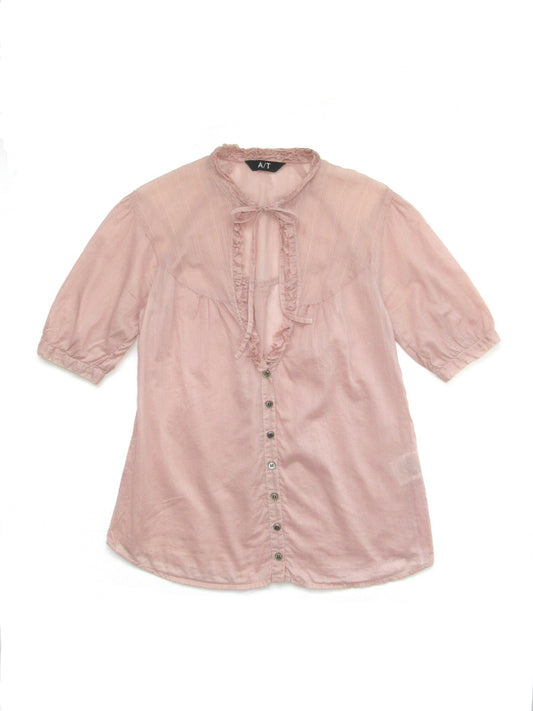 【used】A/T muted pink blouse