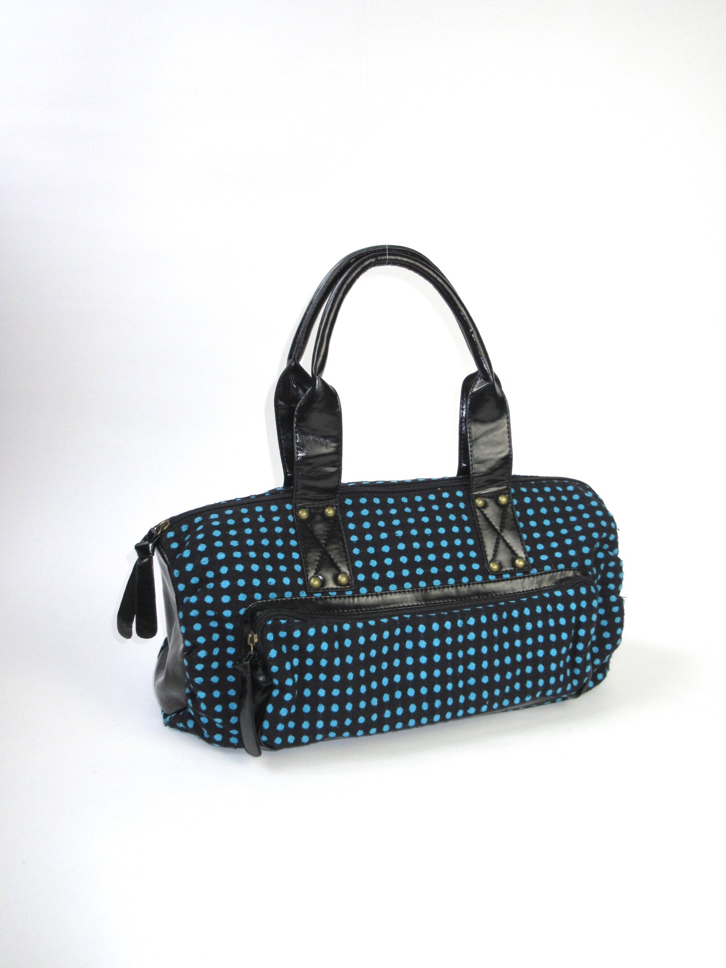 polka dots boston bag