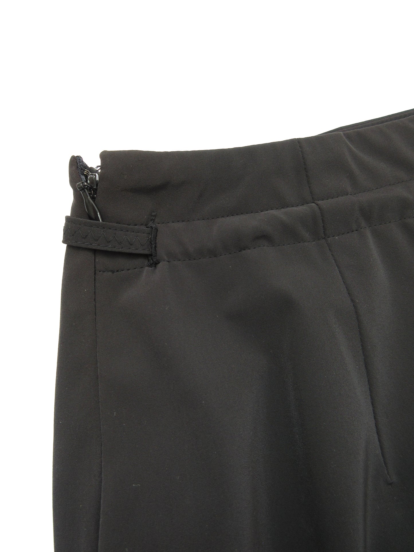 nylon black long skirt