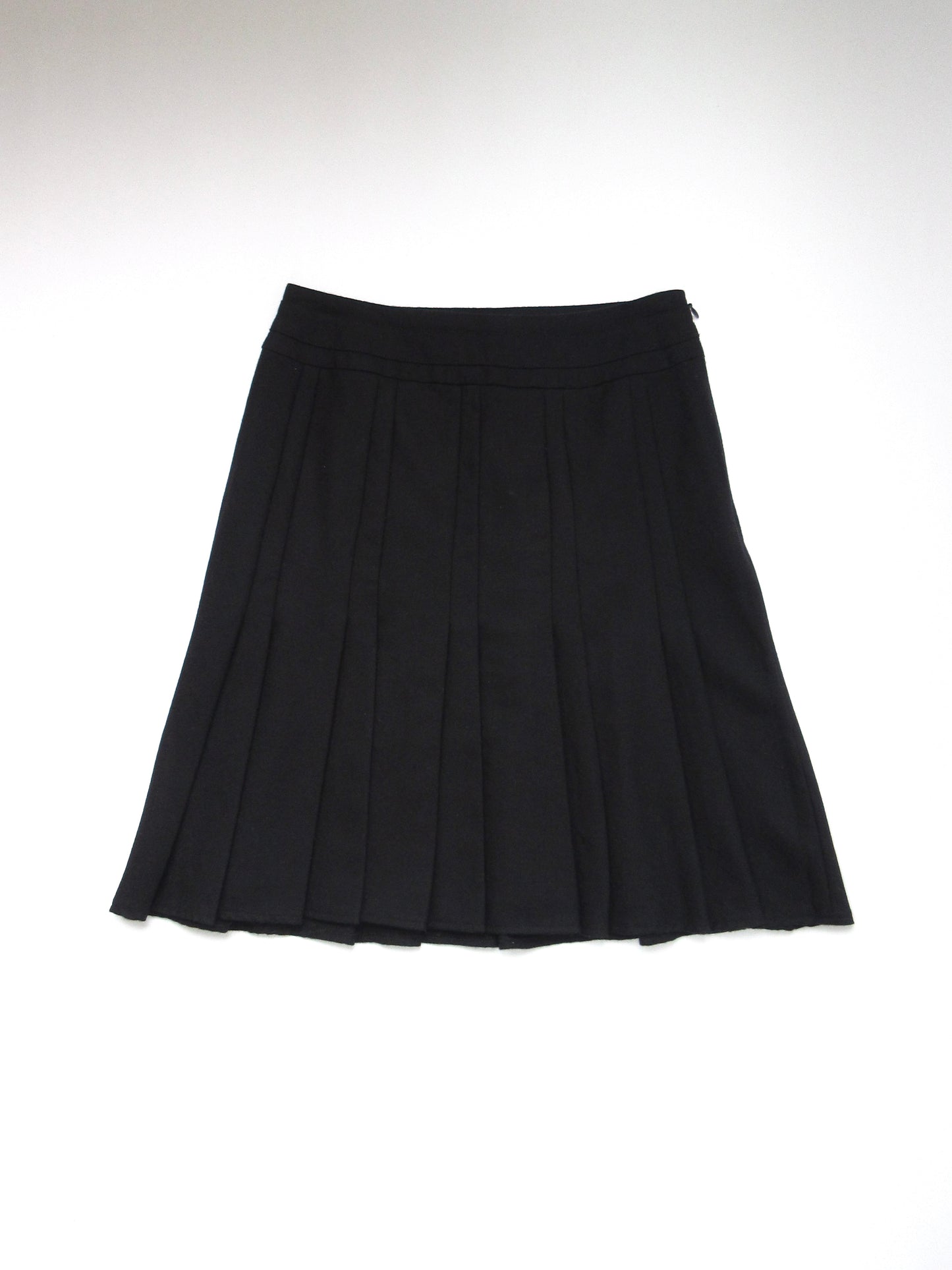 wool pleats skirt