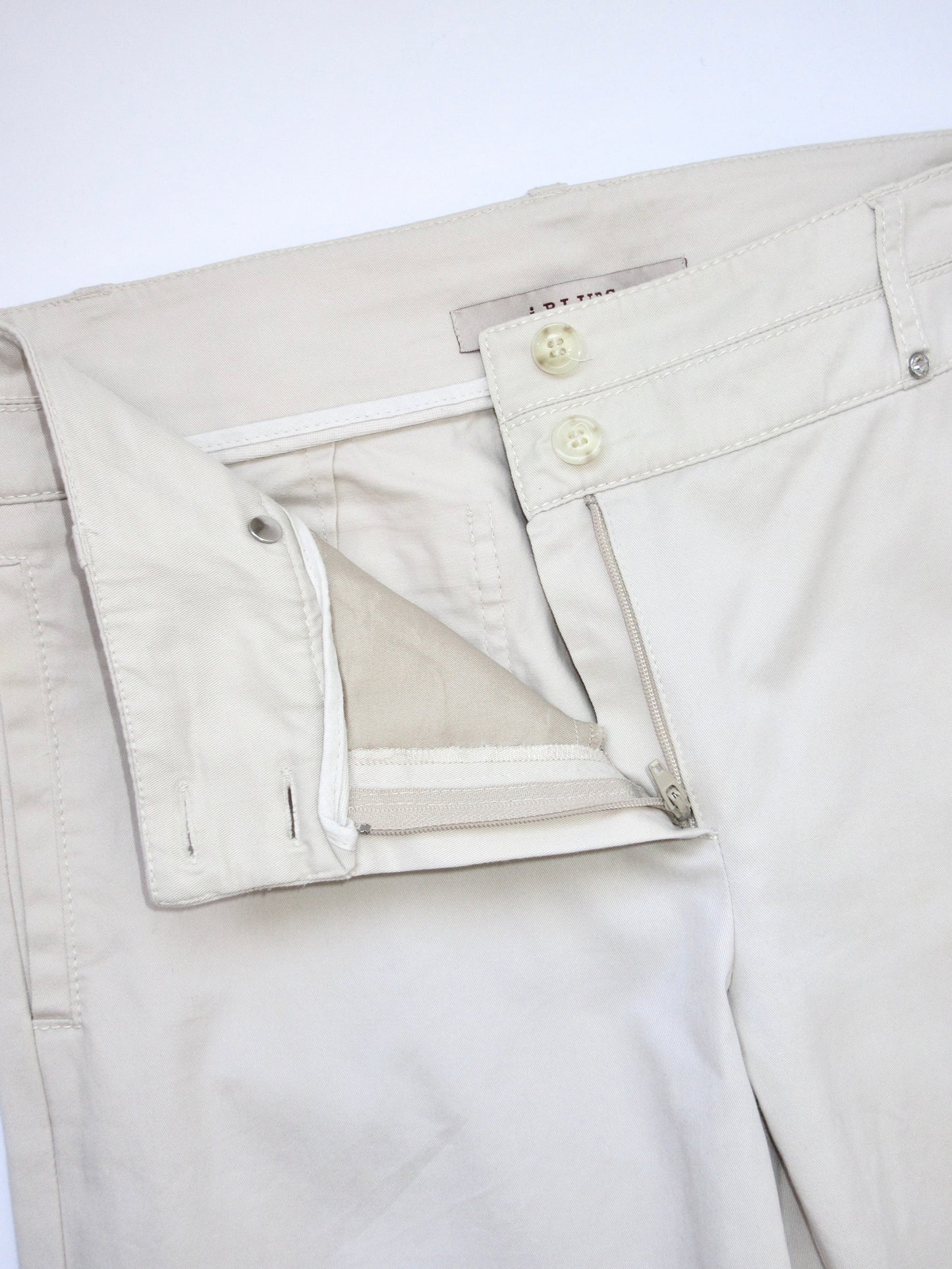 pale beige straight flare pants