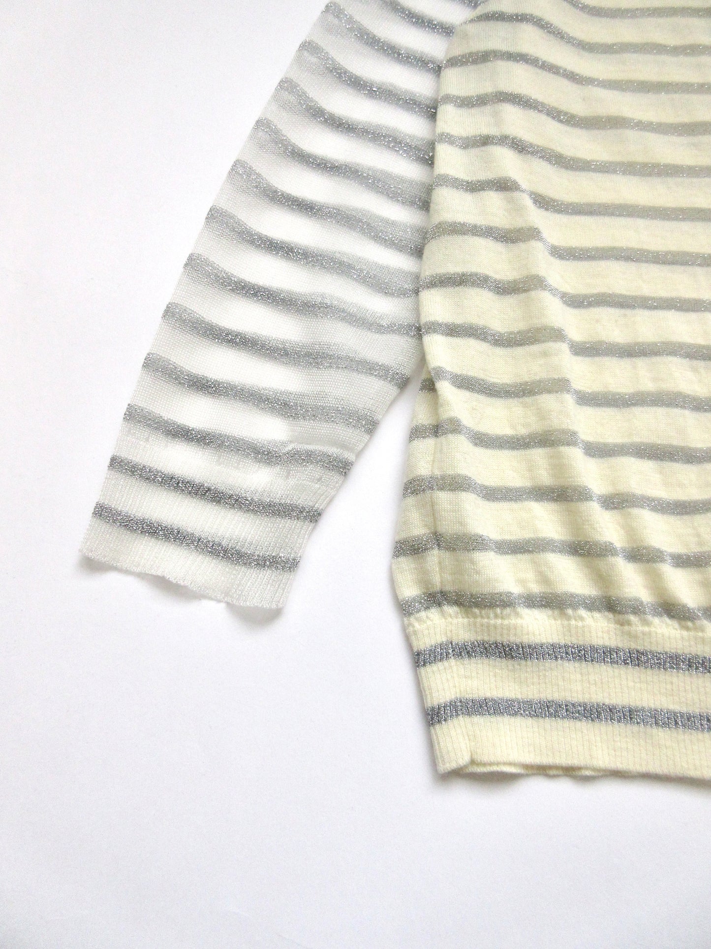 tricot Comme des Garçons sheer glitter top