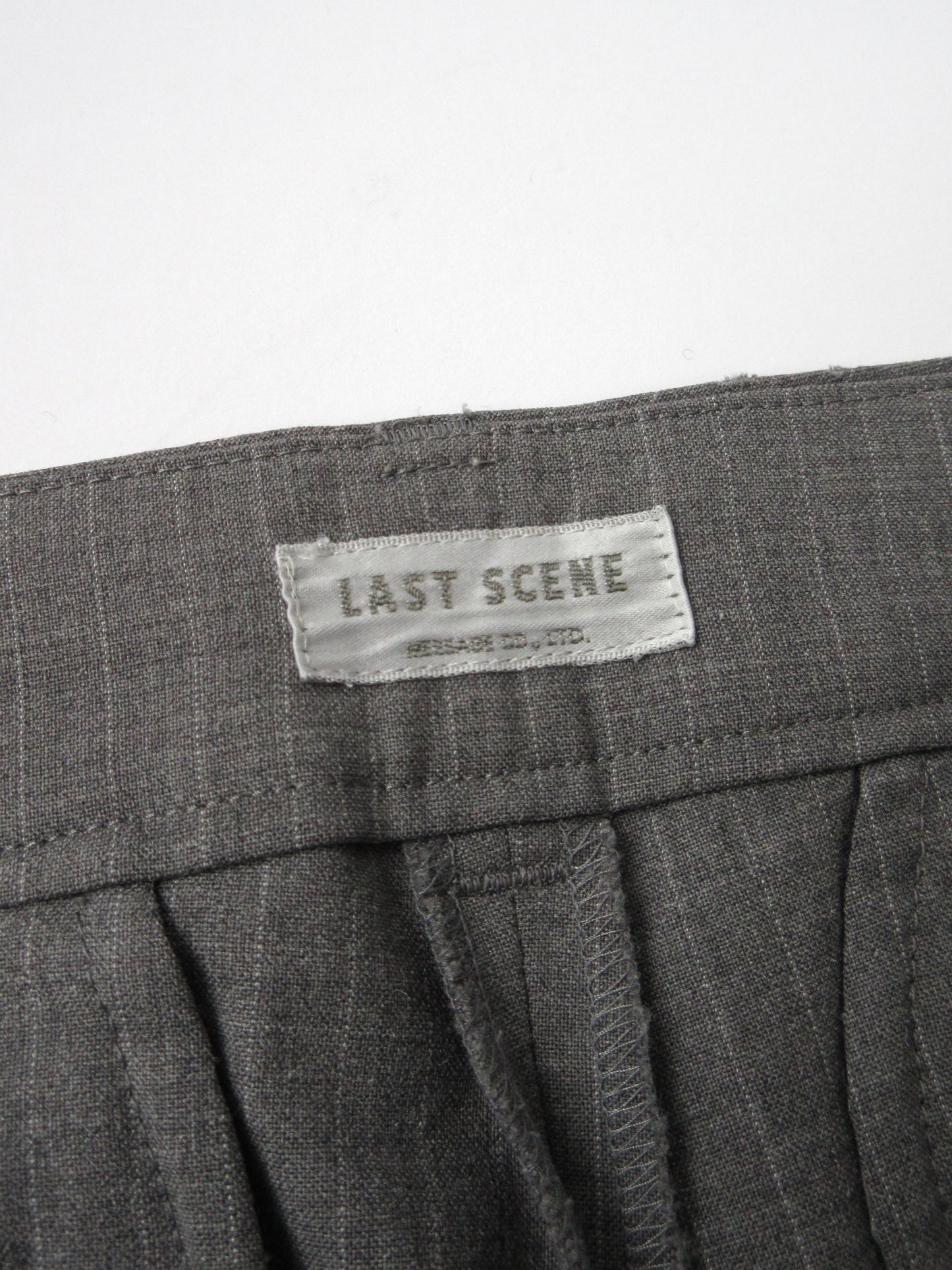 gray stripe slacks