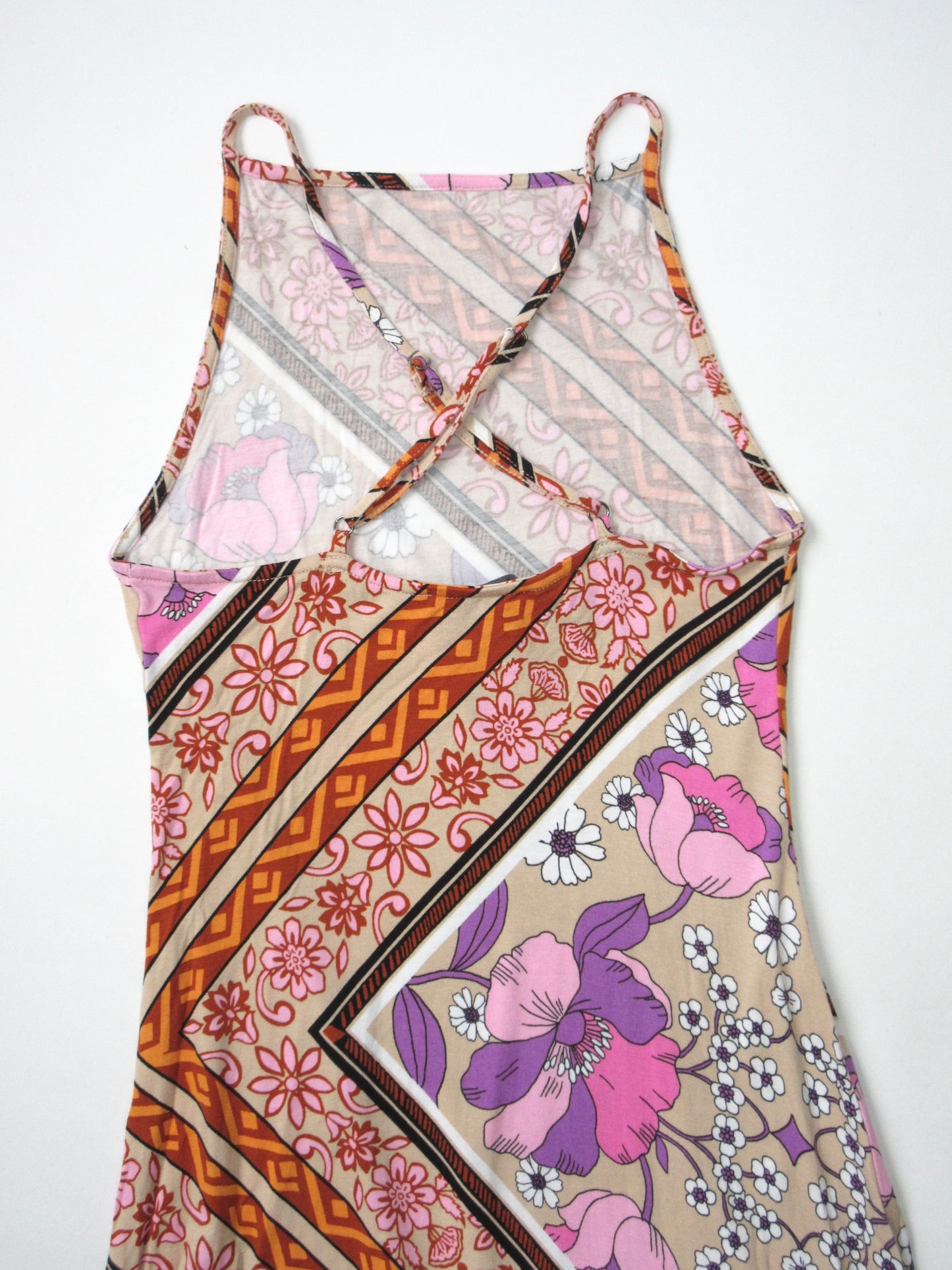 【used】ethnic textile long dress