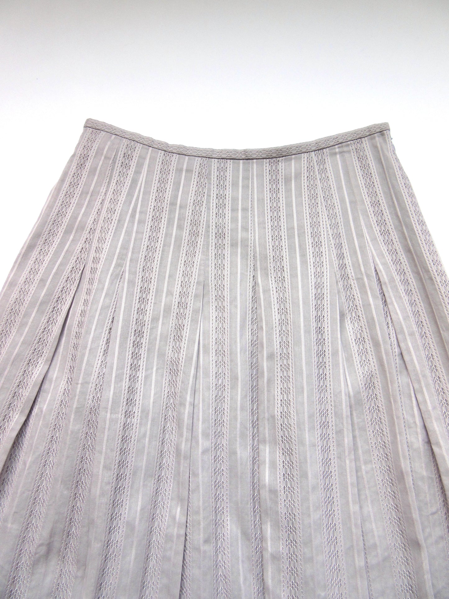 mauve lace flare skirt