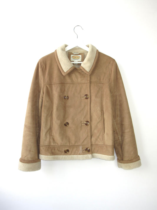 fake mouton jacket