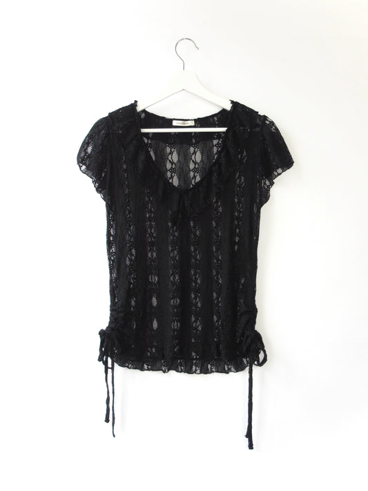 black lace top