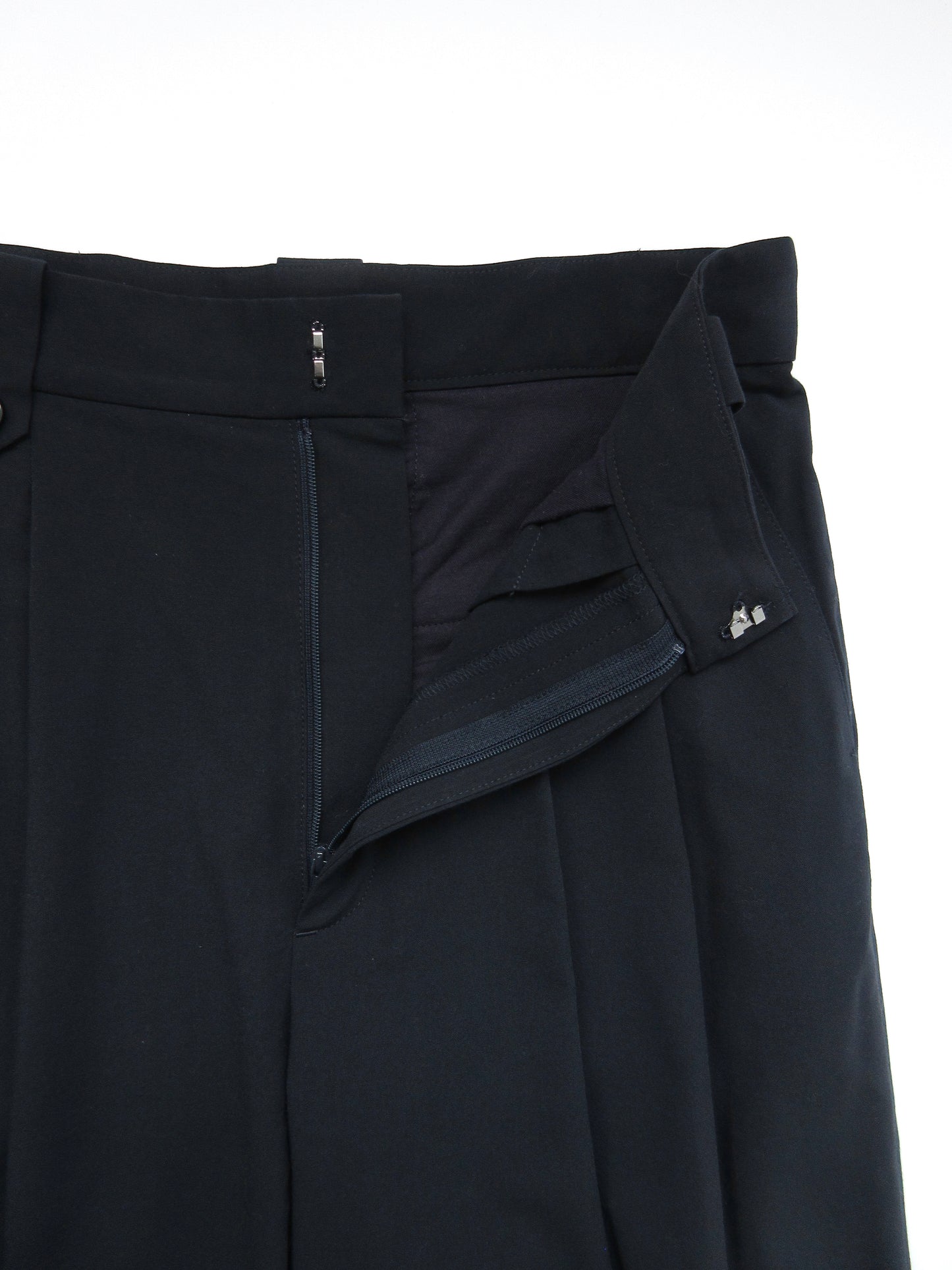 dark navy two tuck wide pants