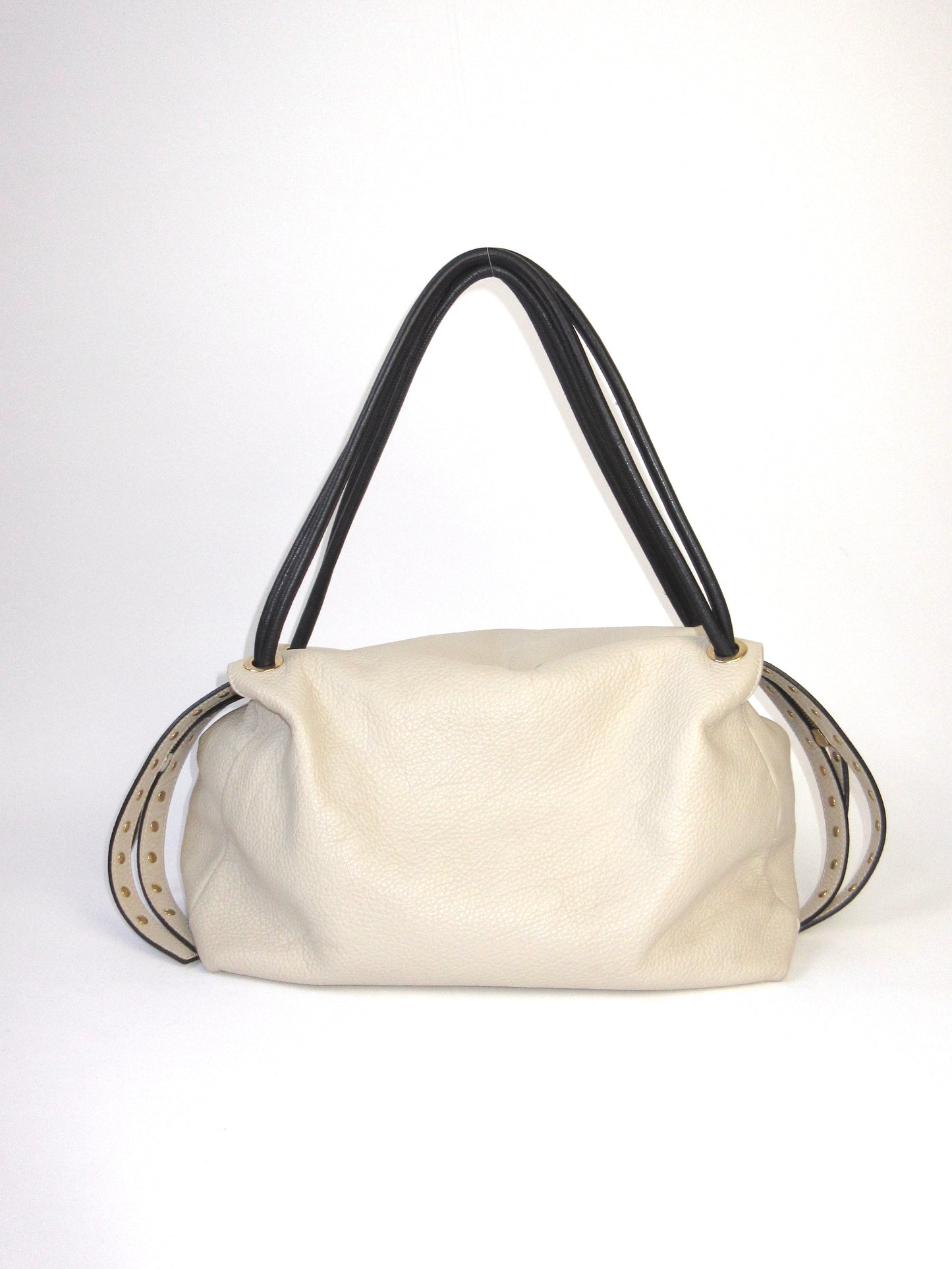 leather studs tote bag