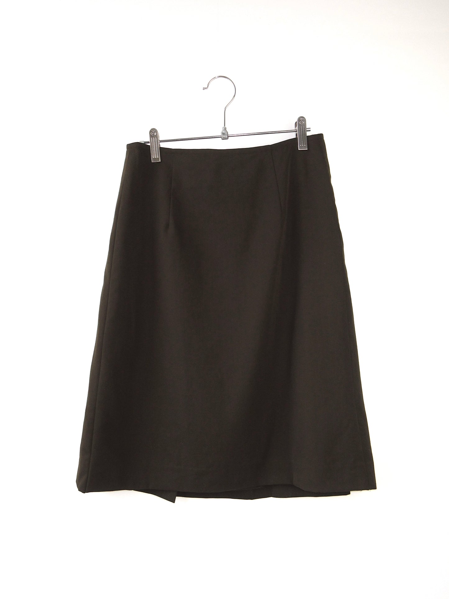 wide pleats wrap skirt