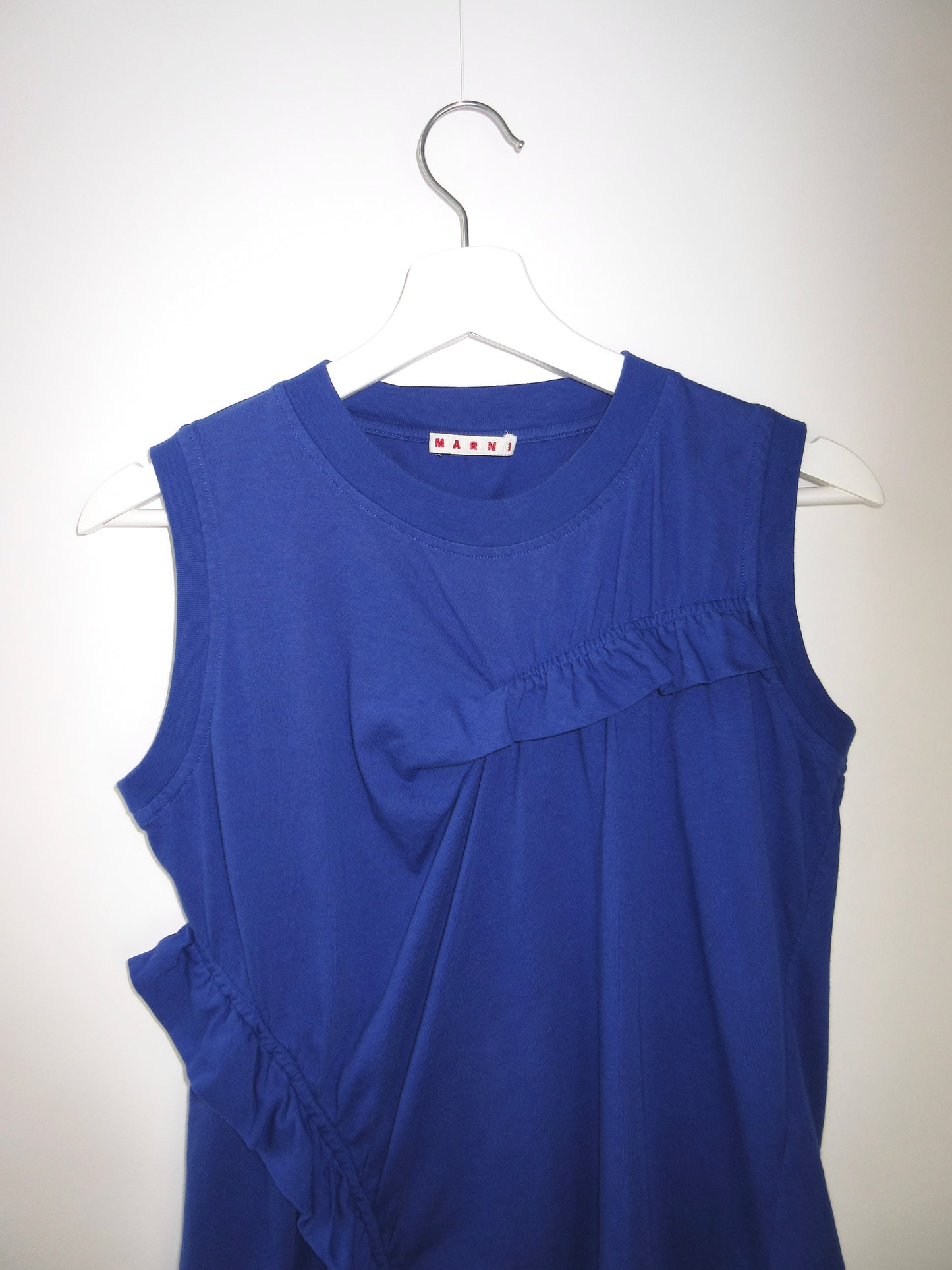 MARNI blue sleeveless top