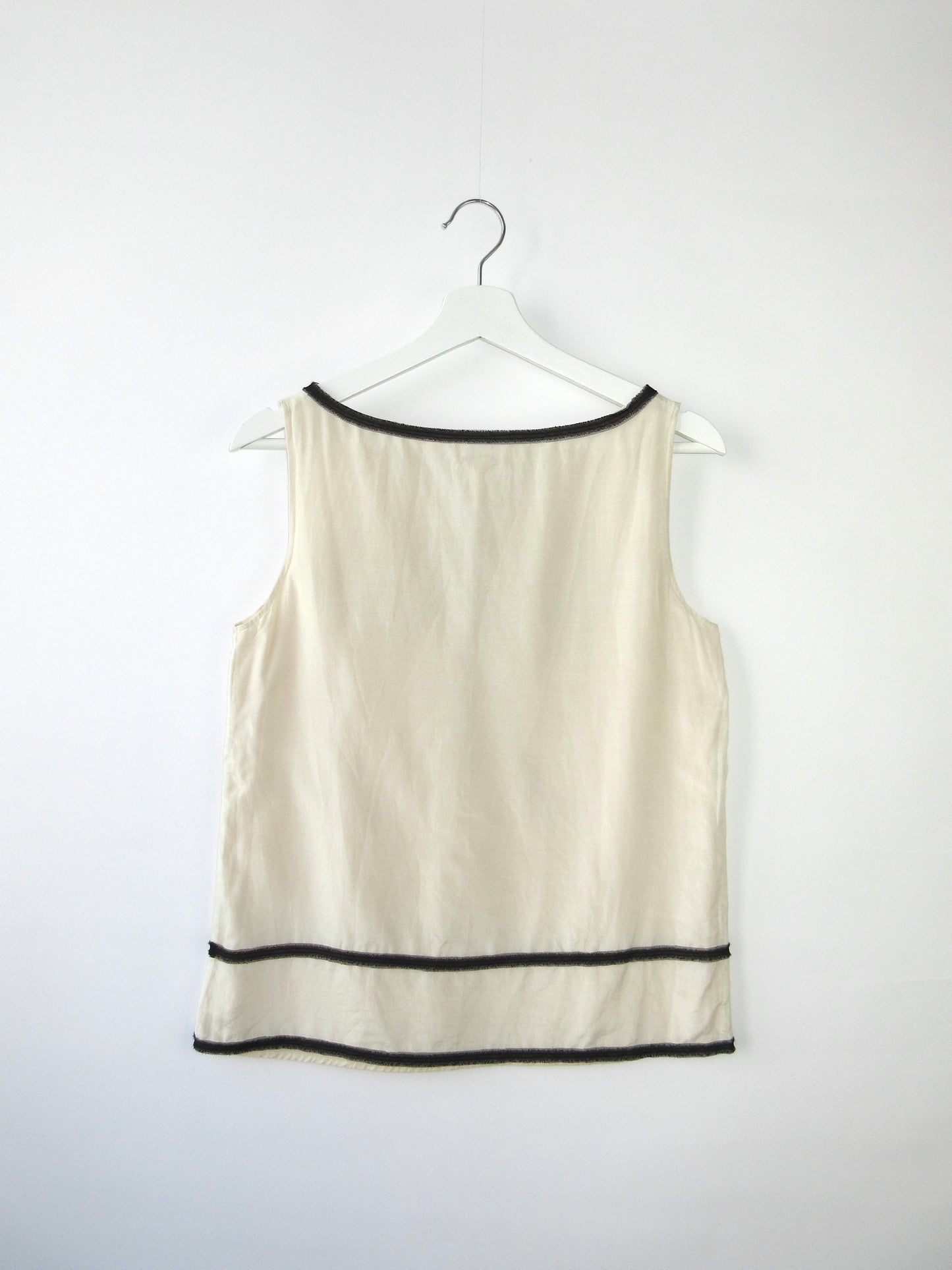 ribbon silk sleeveless top